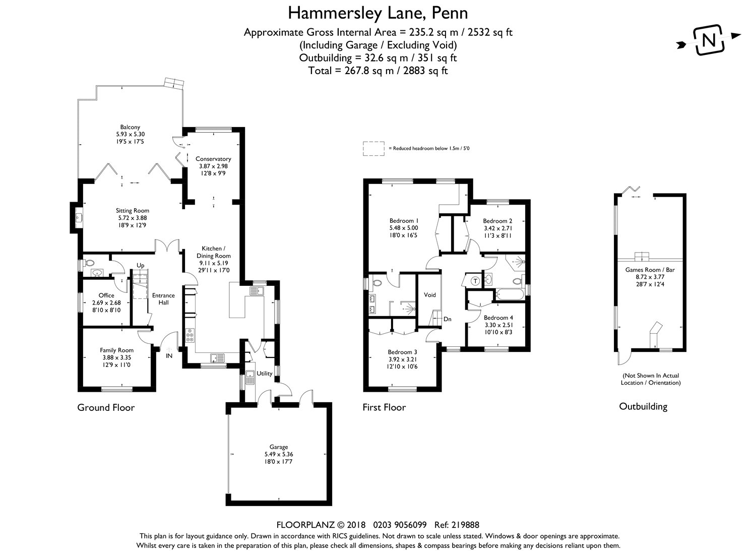 4 Bedrooms Detached house for sale in Hammersley Lane, Penn, Buckinghamshire HP10