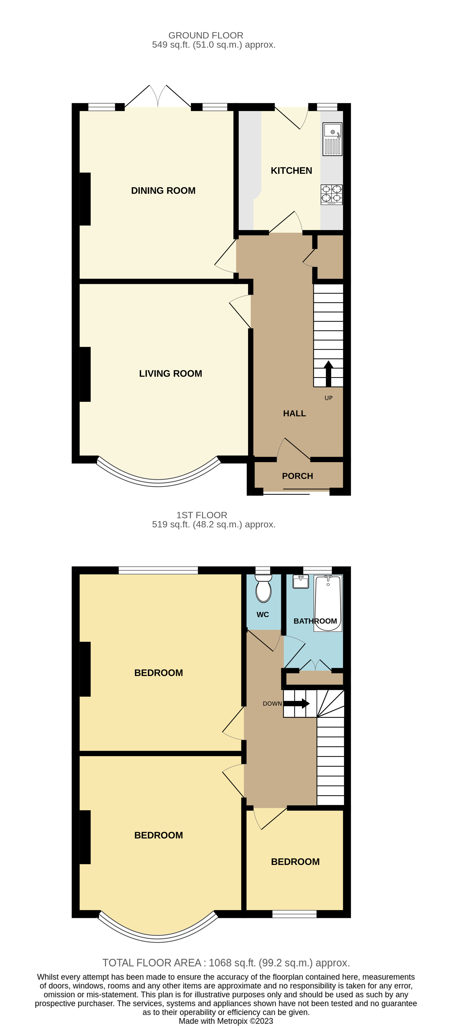 Godalming Avenue, Wallington SM6, 3 bedroom terraced house for sale