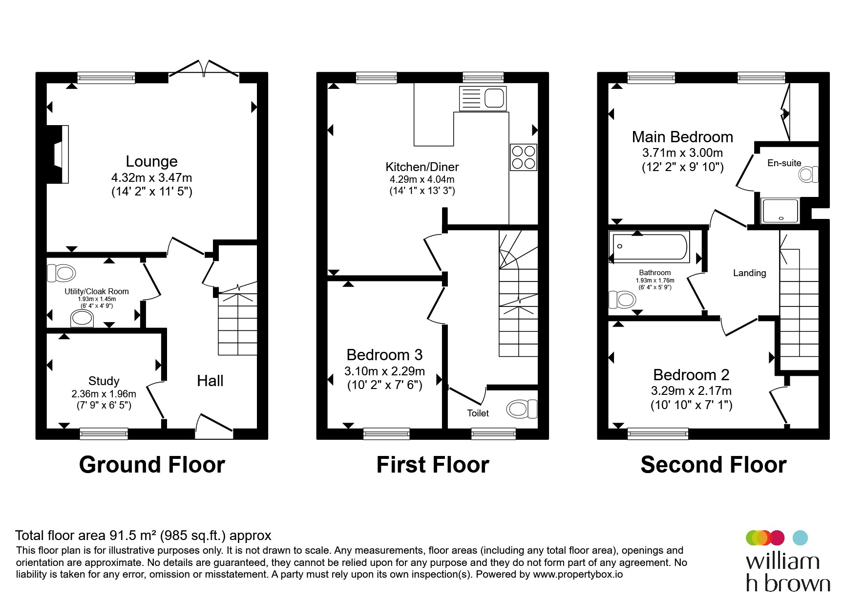 54, John Lea Way, Wellingborough floorplan
