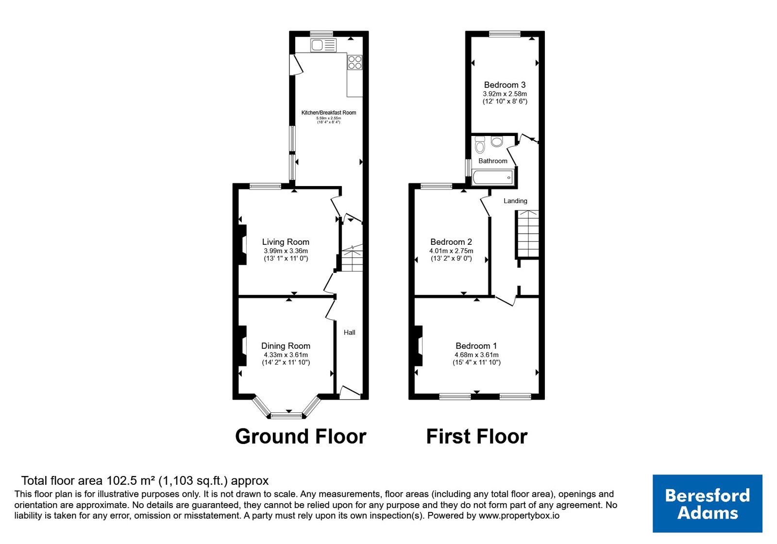 25, Gladstone Road, Cheshire floorplan