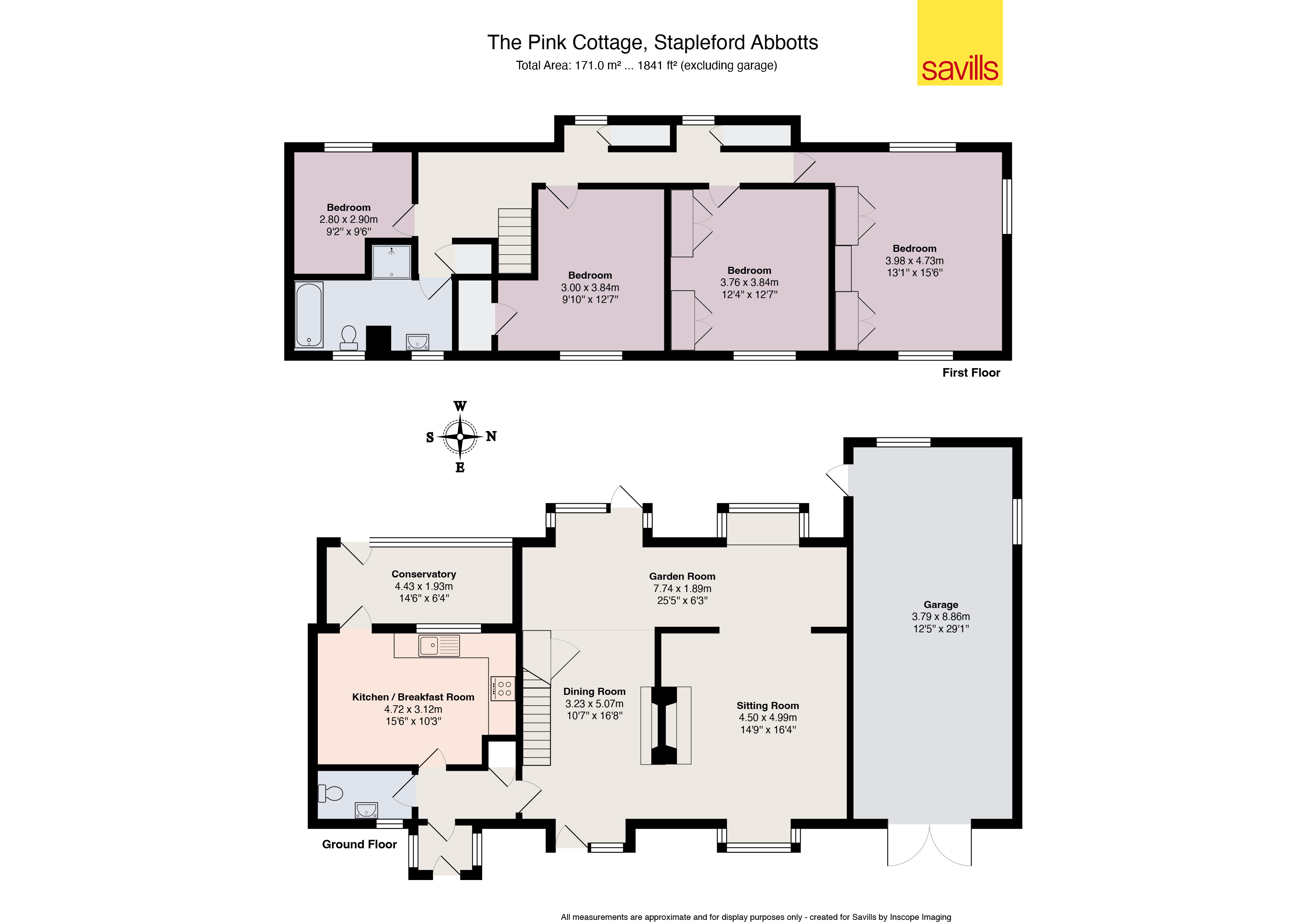 Pink Cottage, 1, The Row, Stapleford Tawney floorplan