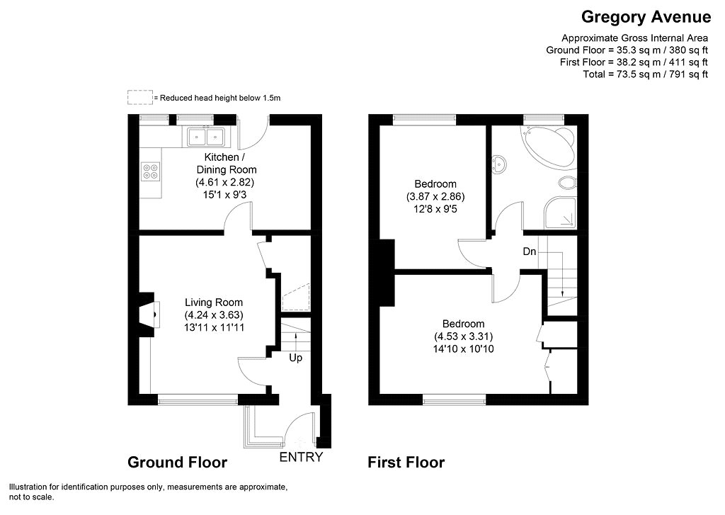 145, Gregory Avenue, West Midlands floorplan