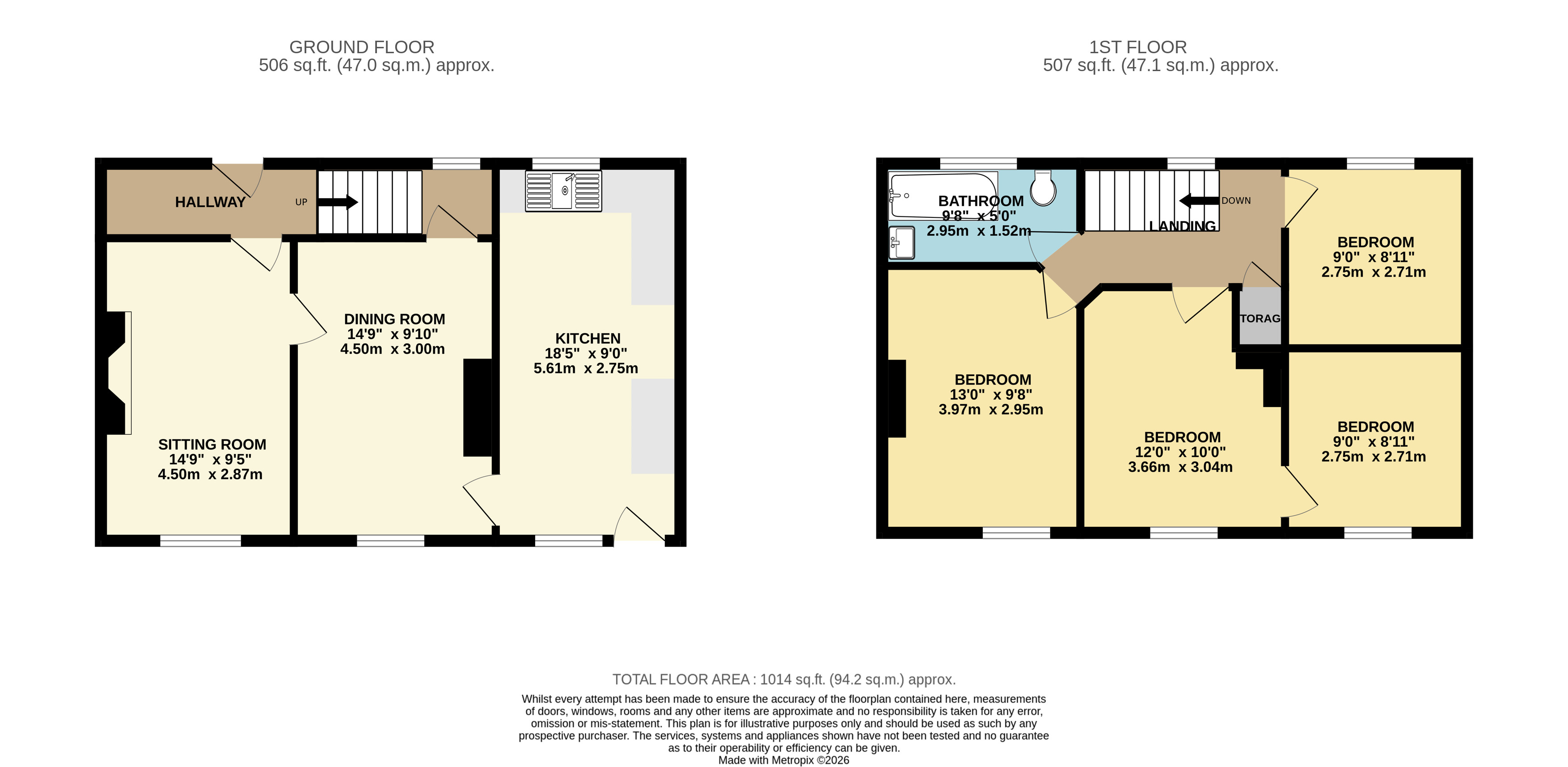 1 Oak Tree Cottages, Willow Lane, Tonbridge floorplan
