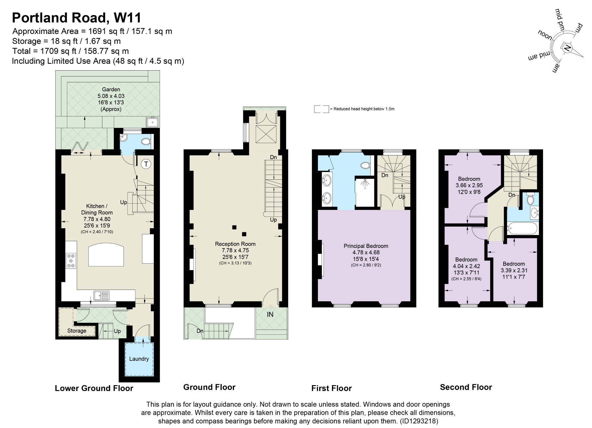 69, Portland Road, London floorplan