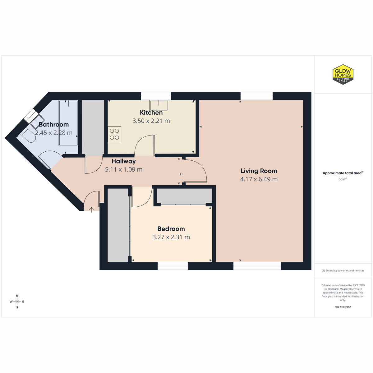 Flat 5, 5, Manse Court, Kilwinning floorplan