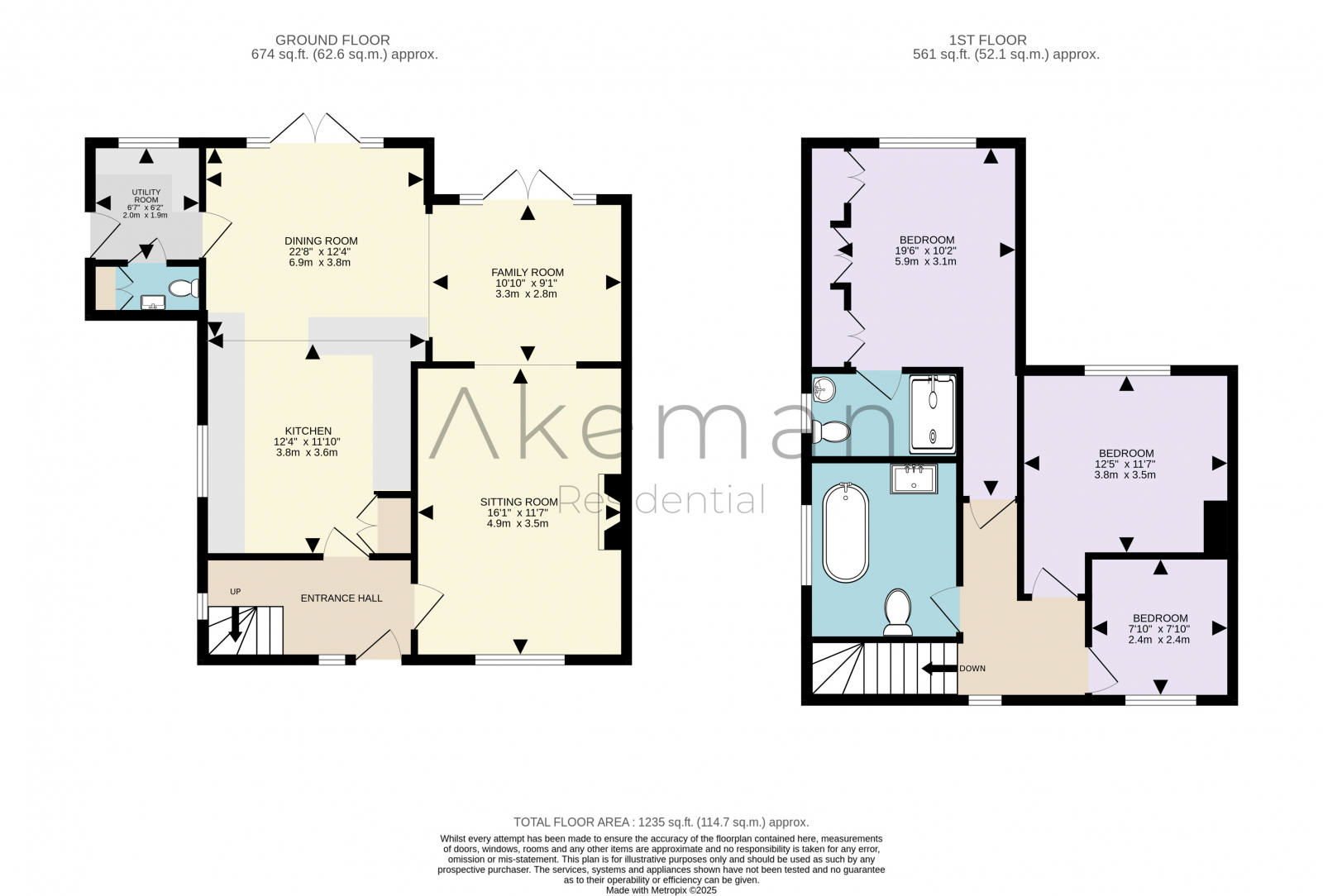 7 Olivers Close, Potten End, Berkhamsted floorplan