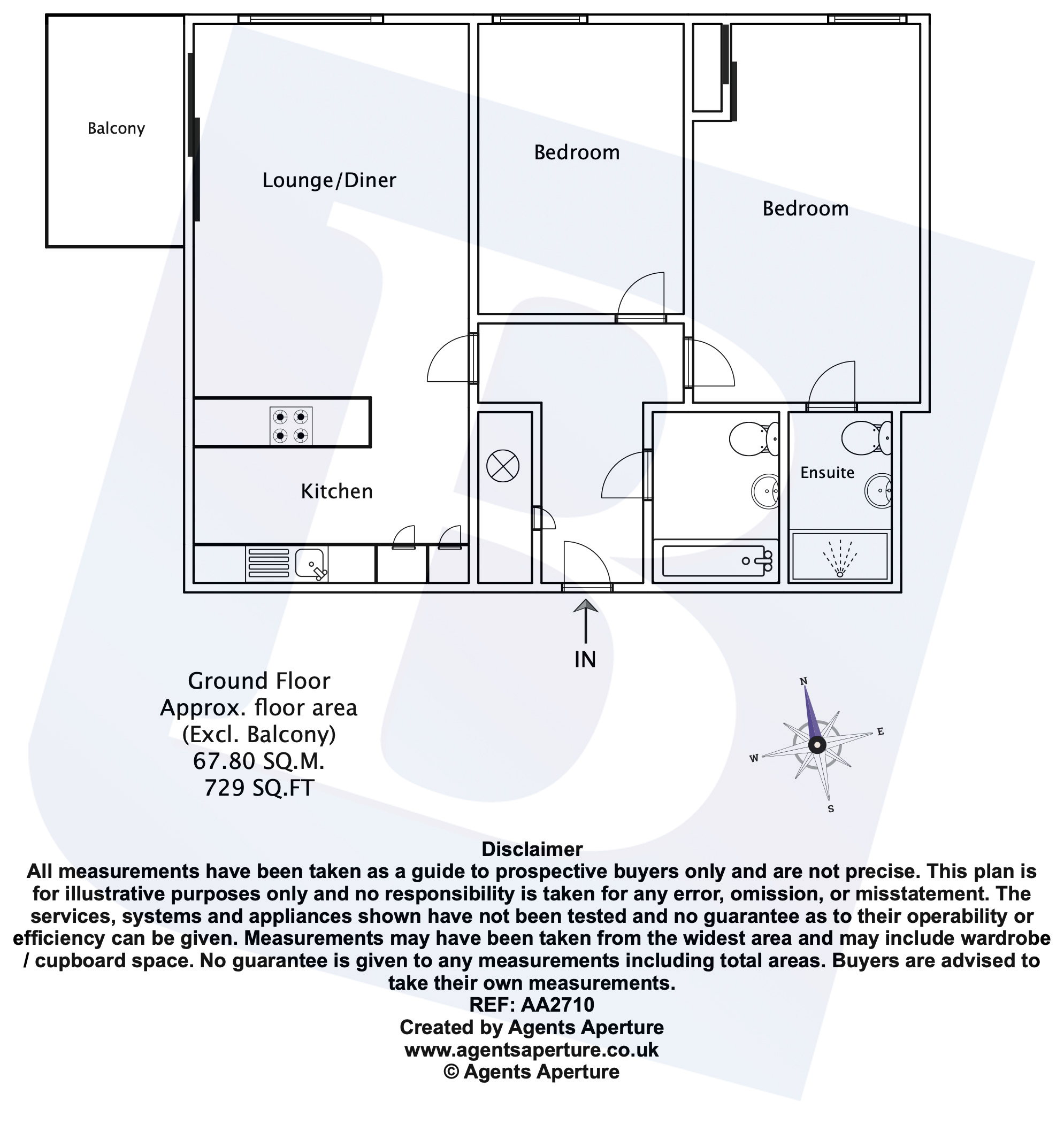 2 Bedrooms Flat for sale in Watson Heights, Chelmsford, Essex CM1