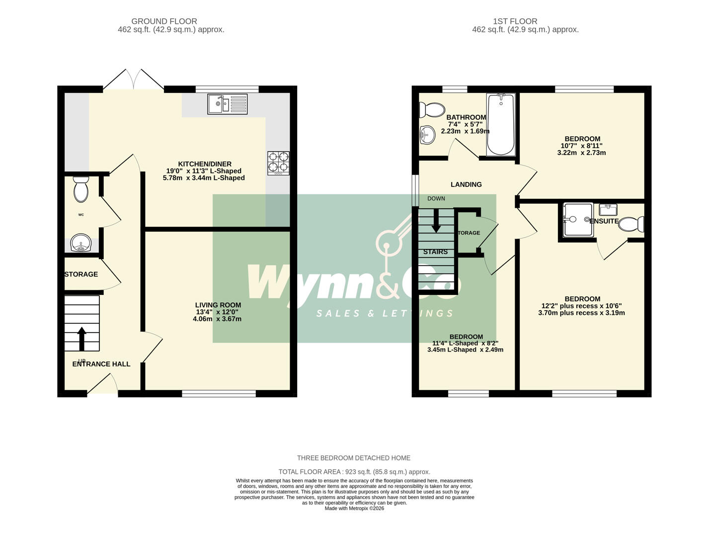 77, Sanderson Way, Wakefield floorplan