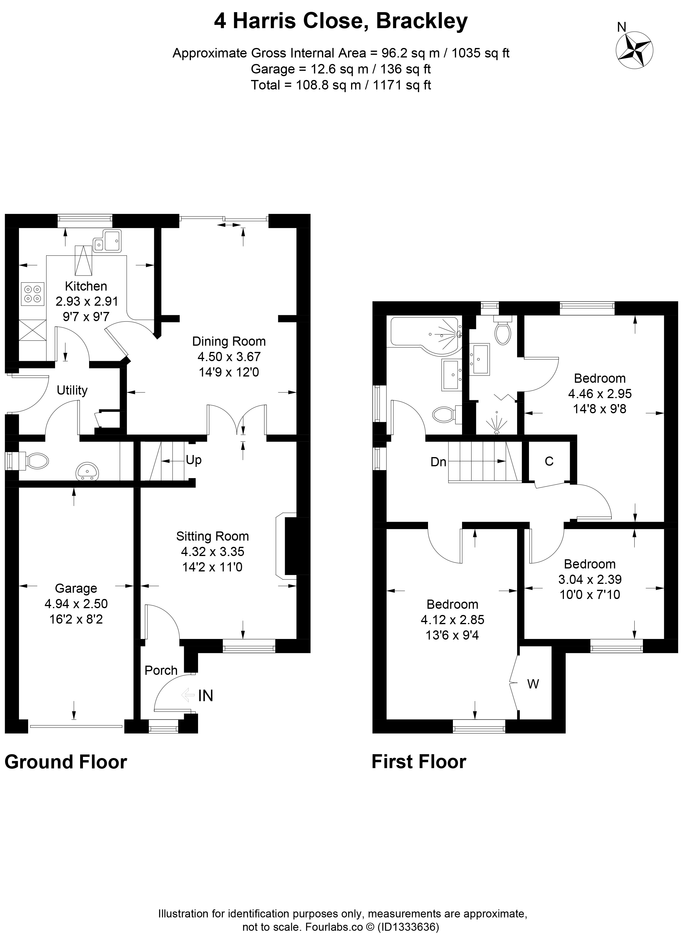 4, Harris Close, Brackley floorplan
