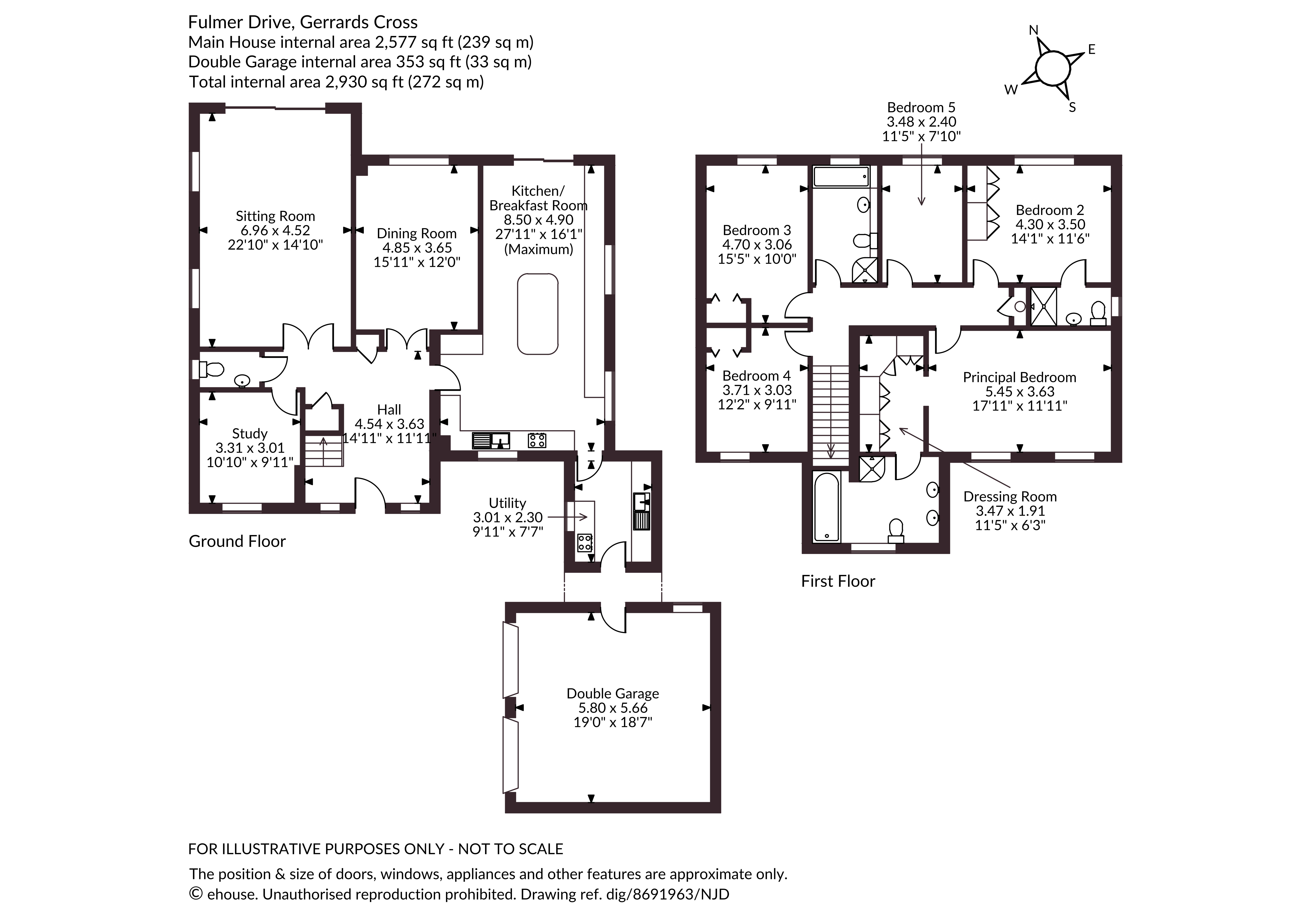 7, Fulmer Drive, Gerrards Cross floorplan