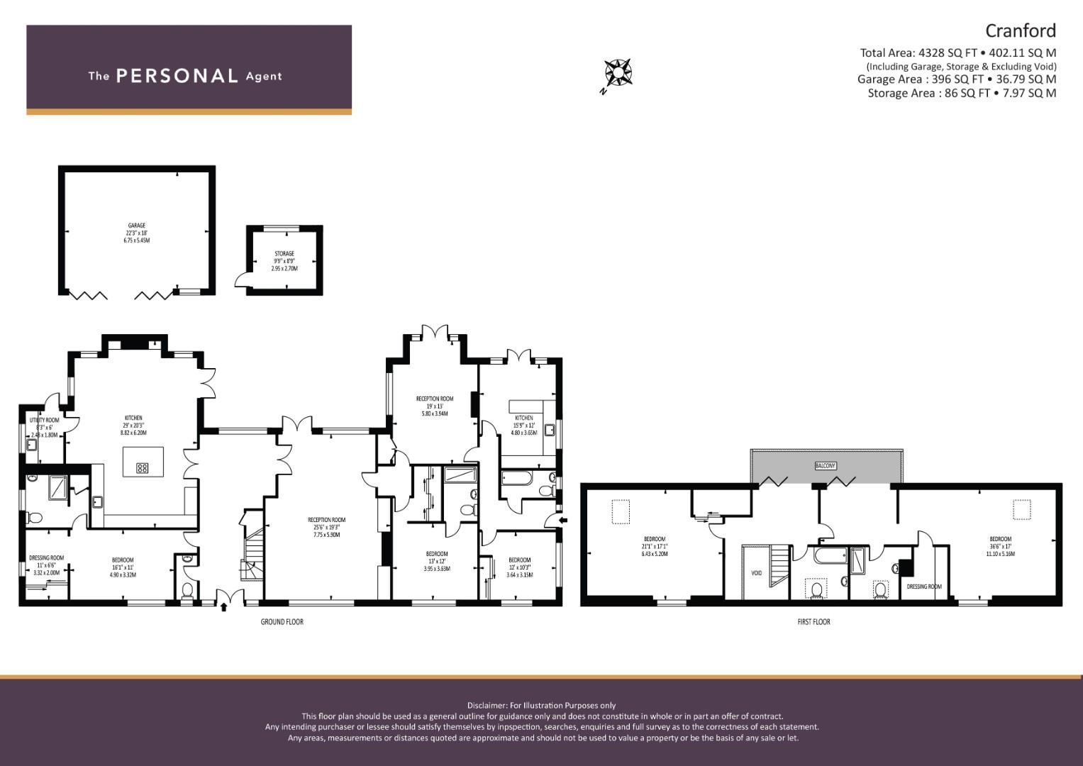 Cranford, Wonford Close, Walton On The Hill floorplan