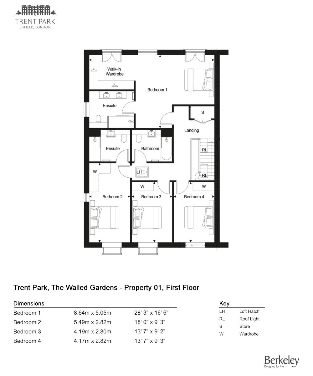 Trent Park, Trent Park, Enfield, Kendrick Drive, Barnet floorplan