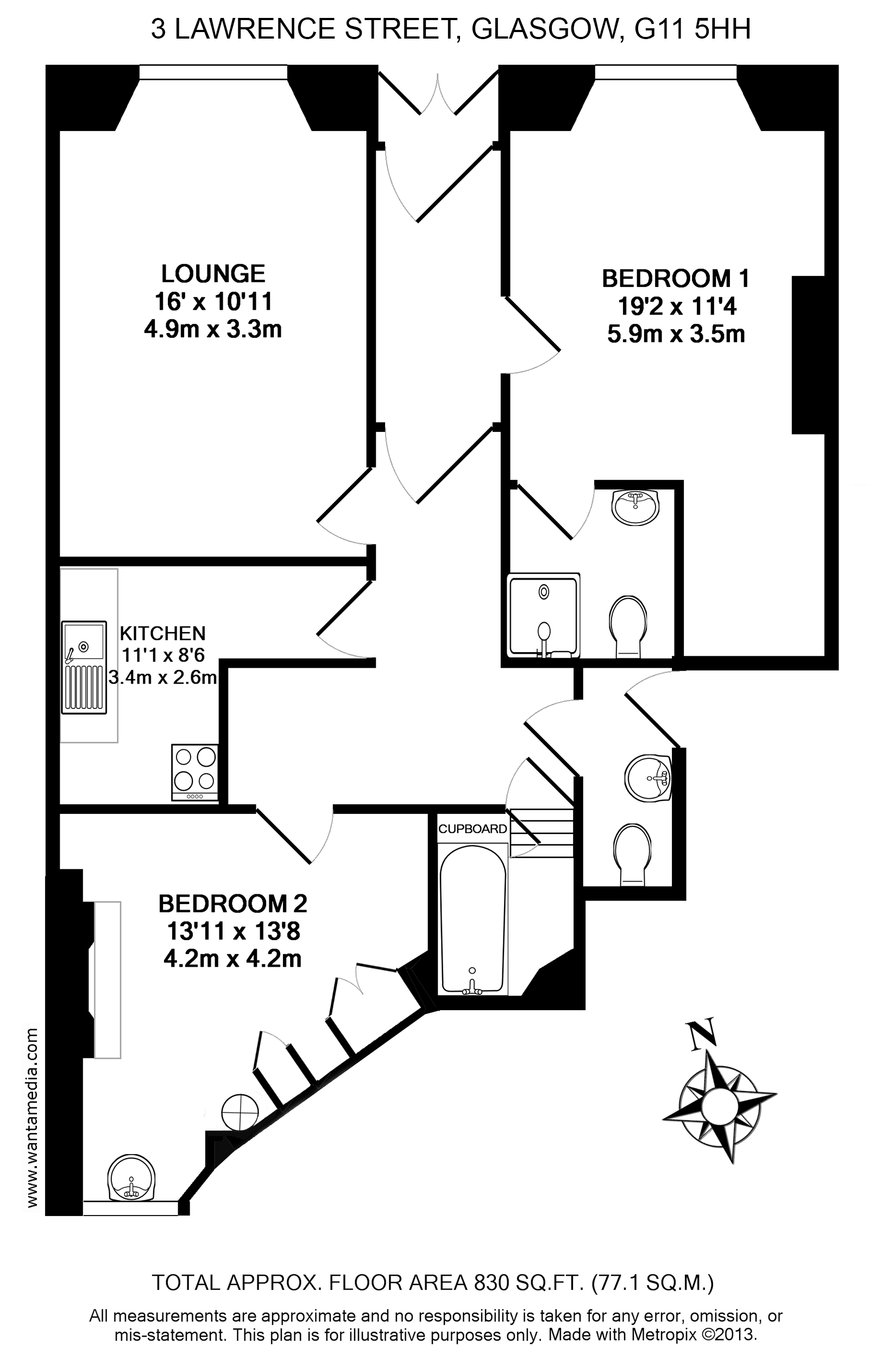 Free property report 3, Lawrence Street, Glasgow, G11 5HH Chimnie