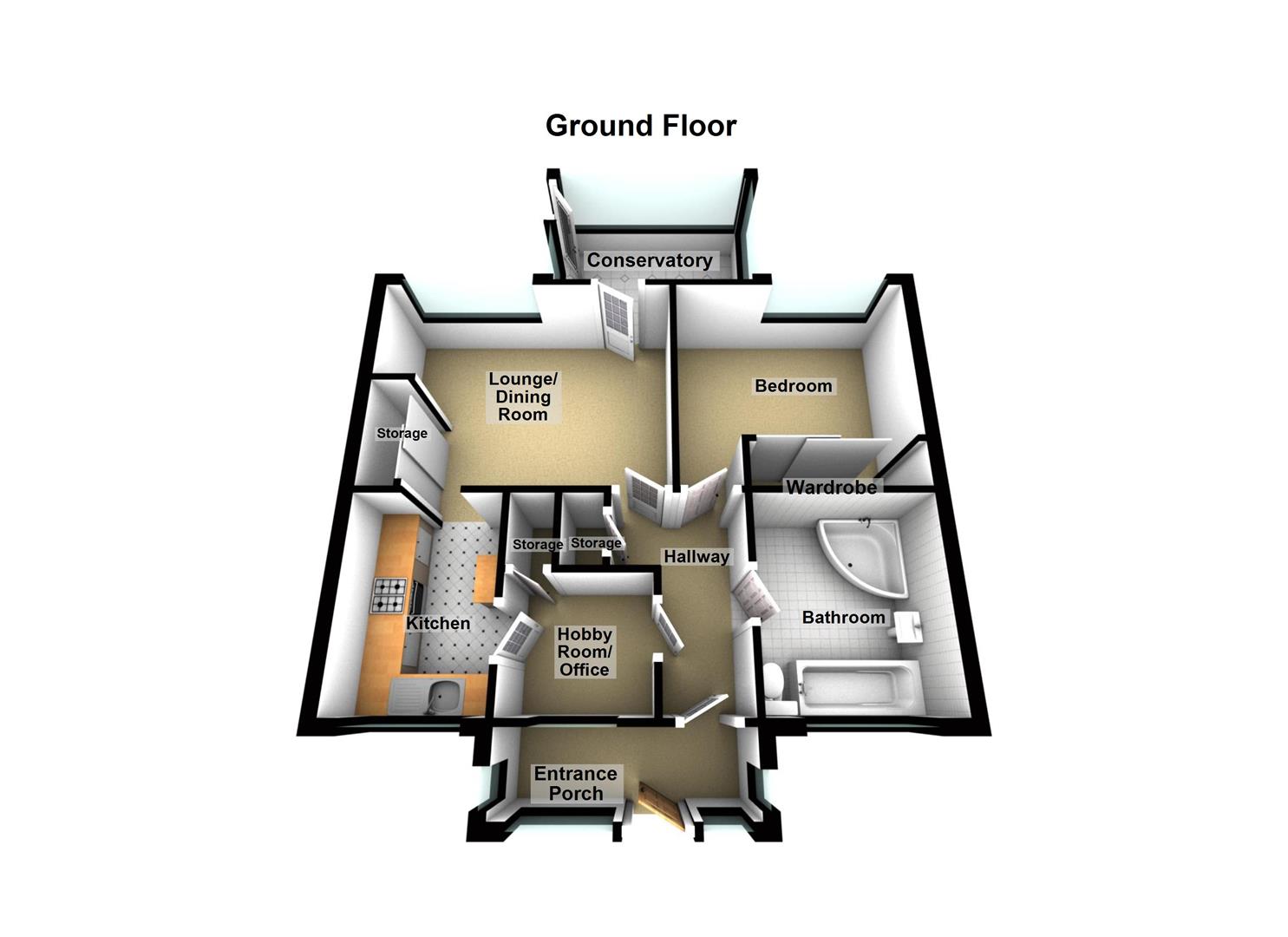 Beatrice Place, Blackburn BB2, 1 bedroom bungalow for sale 66465712
