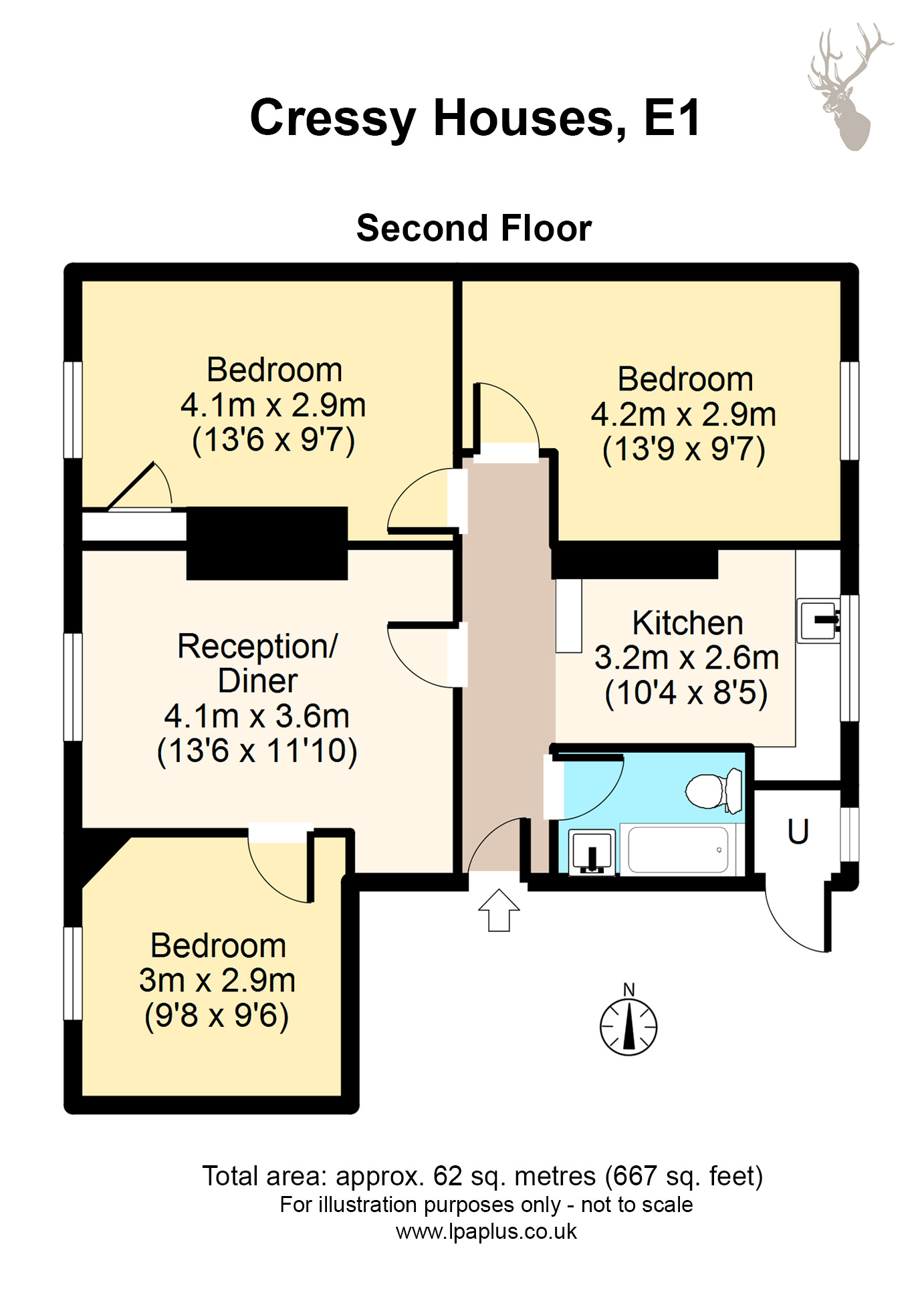 3 Bedrooms Flat for sale in 11 Cressy Houses, Hannibal Road, London E1