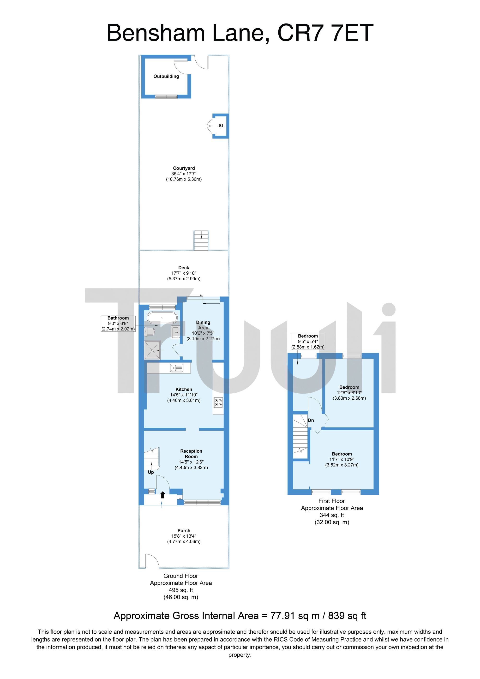 201 Bensham Lane, Thornton Heath floorplan