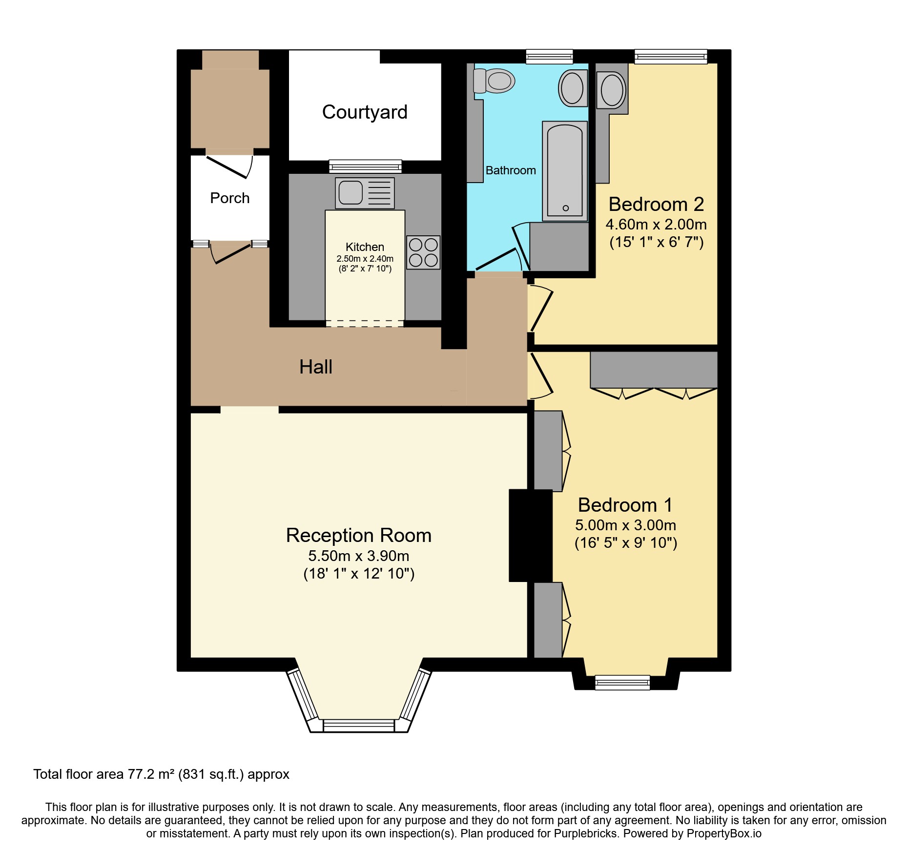 2 Hazel Court, Stonestile Lane, Hastings floorplan