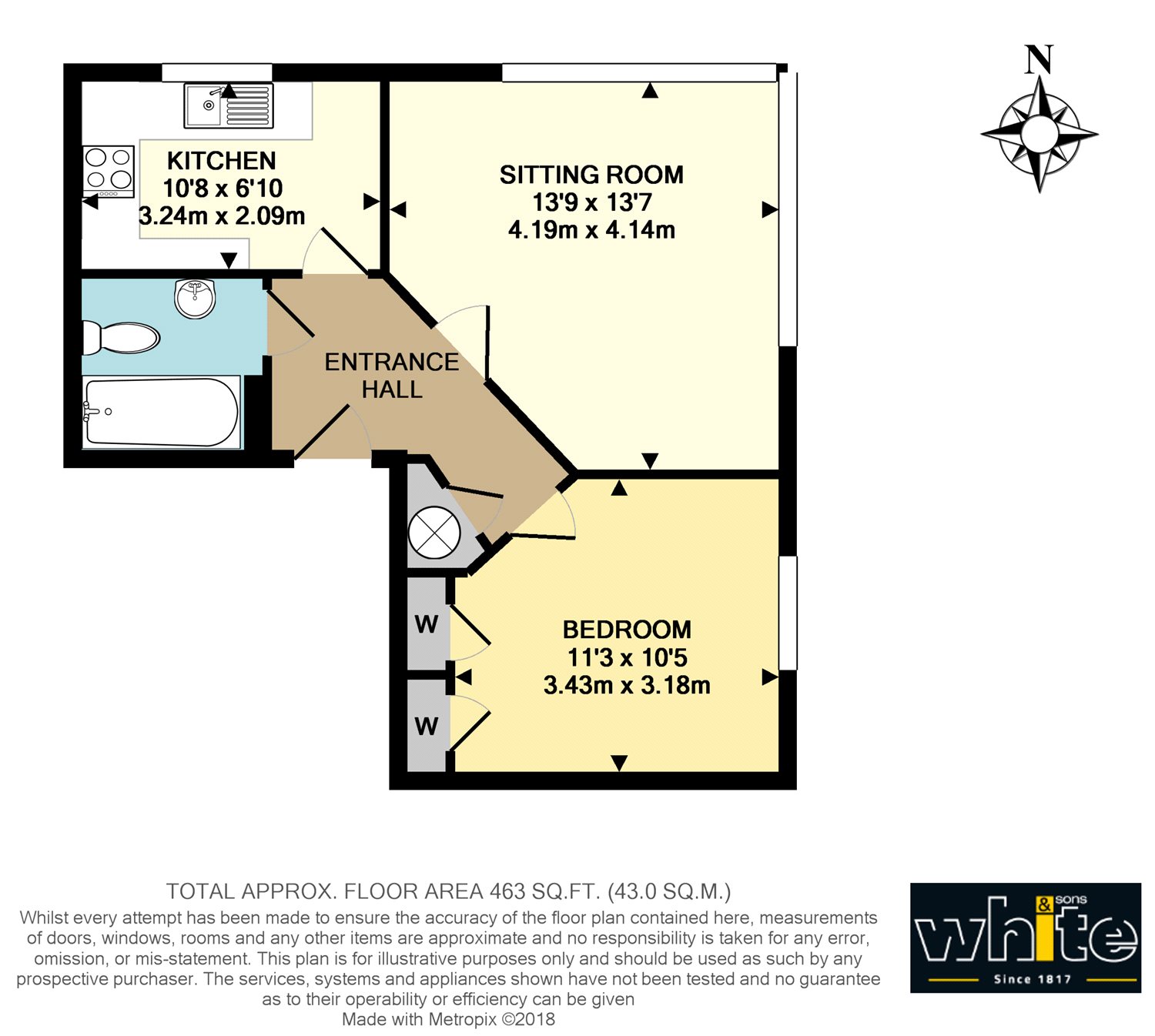 1 Bedrooms Flat for sale in Hill View, Dorking, Surrey RH4