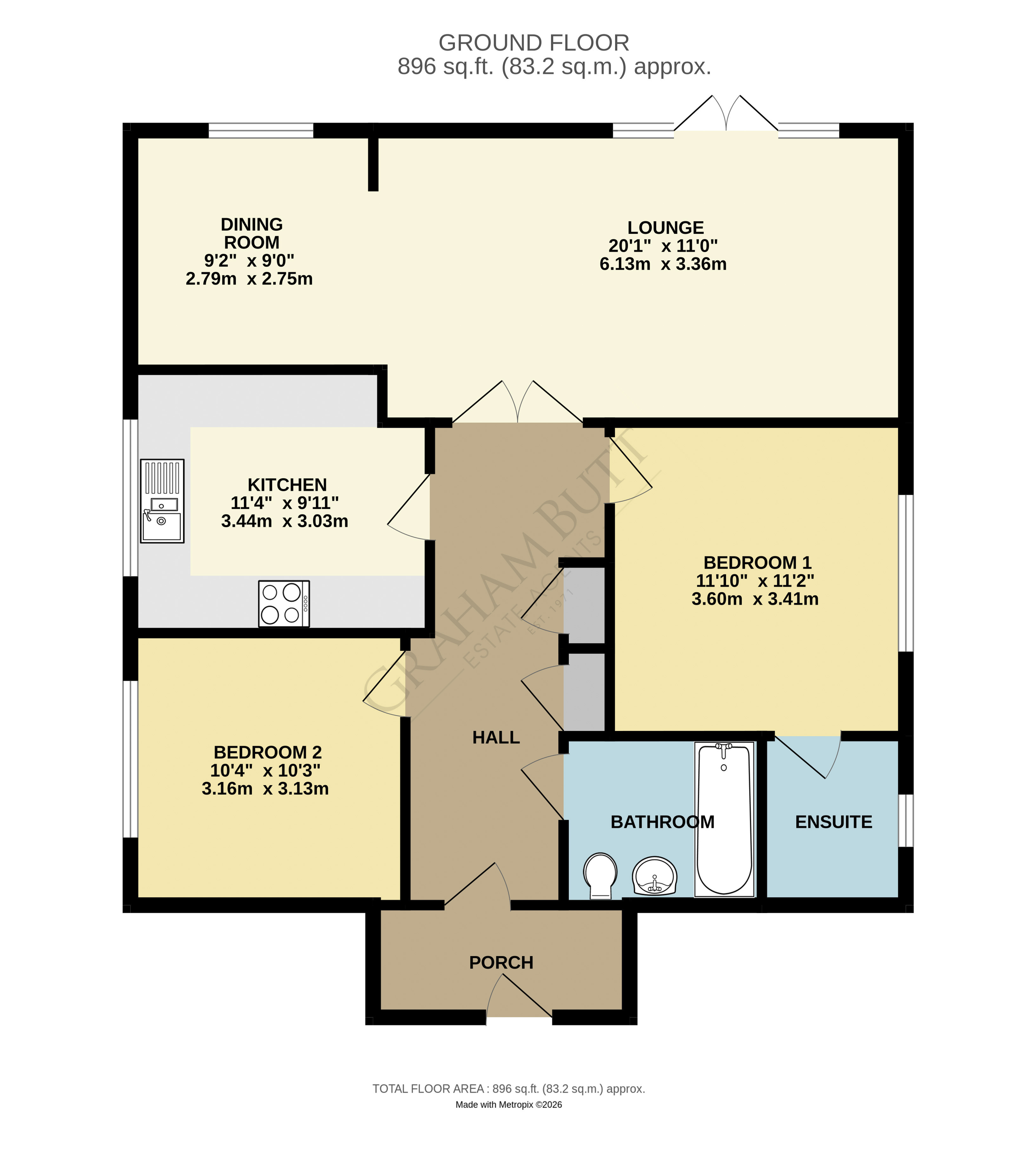 Flat 3, Charlotte House,, Station Road, Littlehampton floorplan
