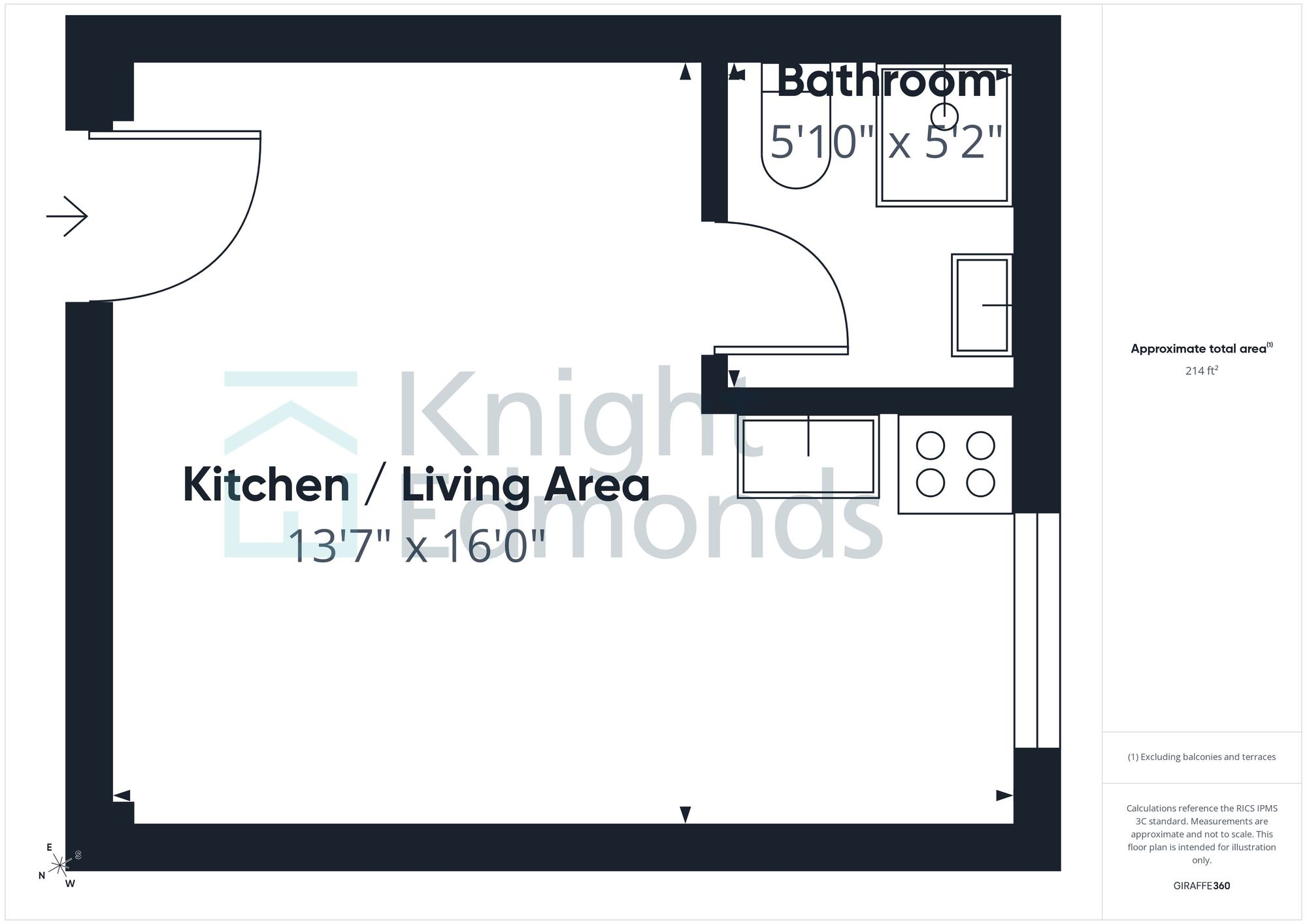 Flat 7, Coronet House, Maidstone floorplan