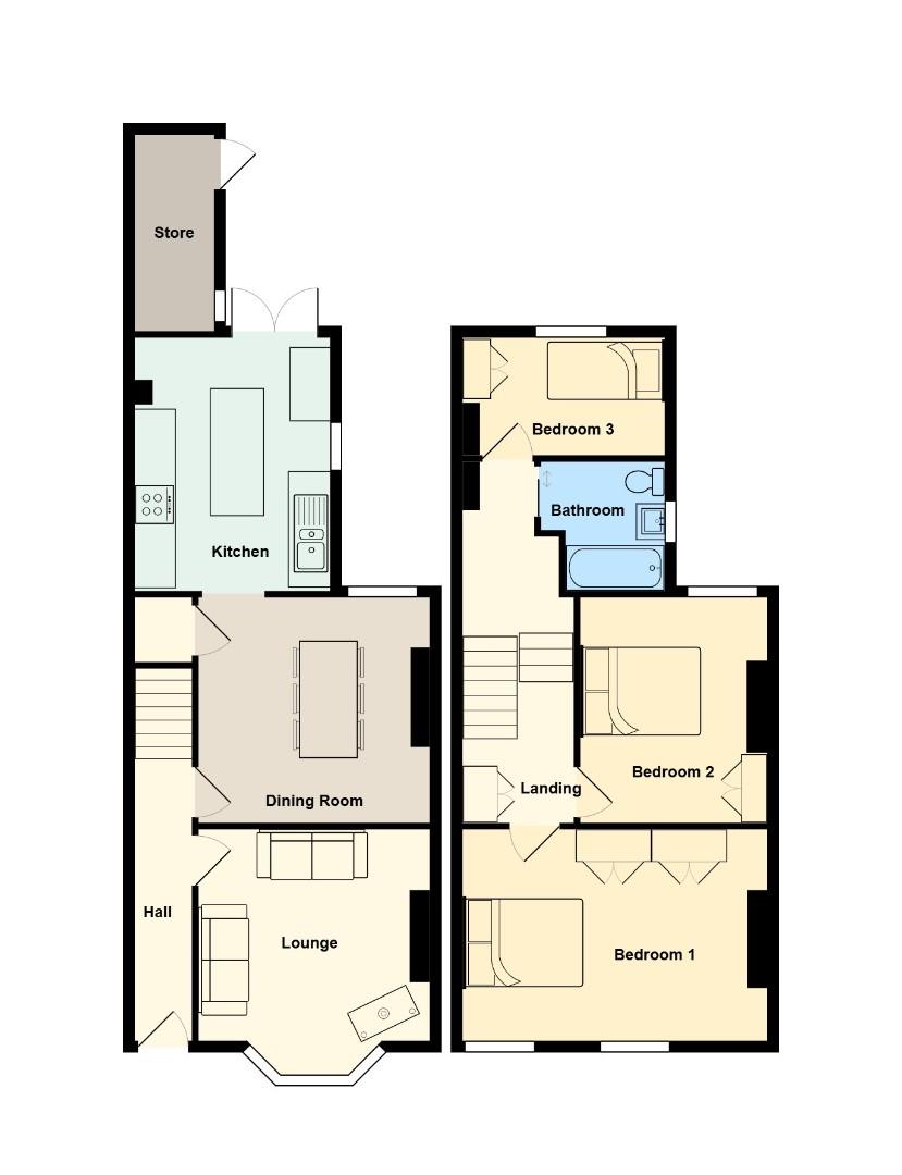 34, Bendrick Road, Barry floorplan