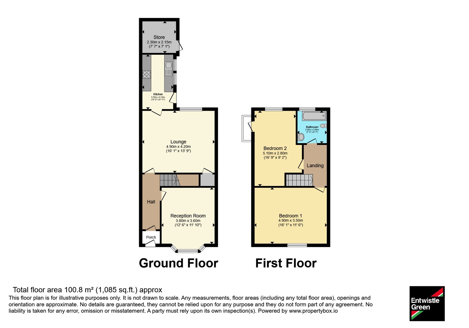 57, Hapton Road, Burnley floorplan