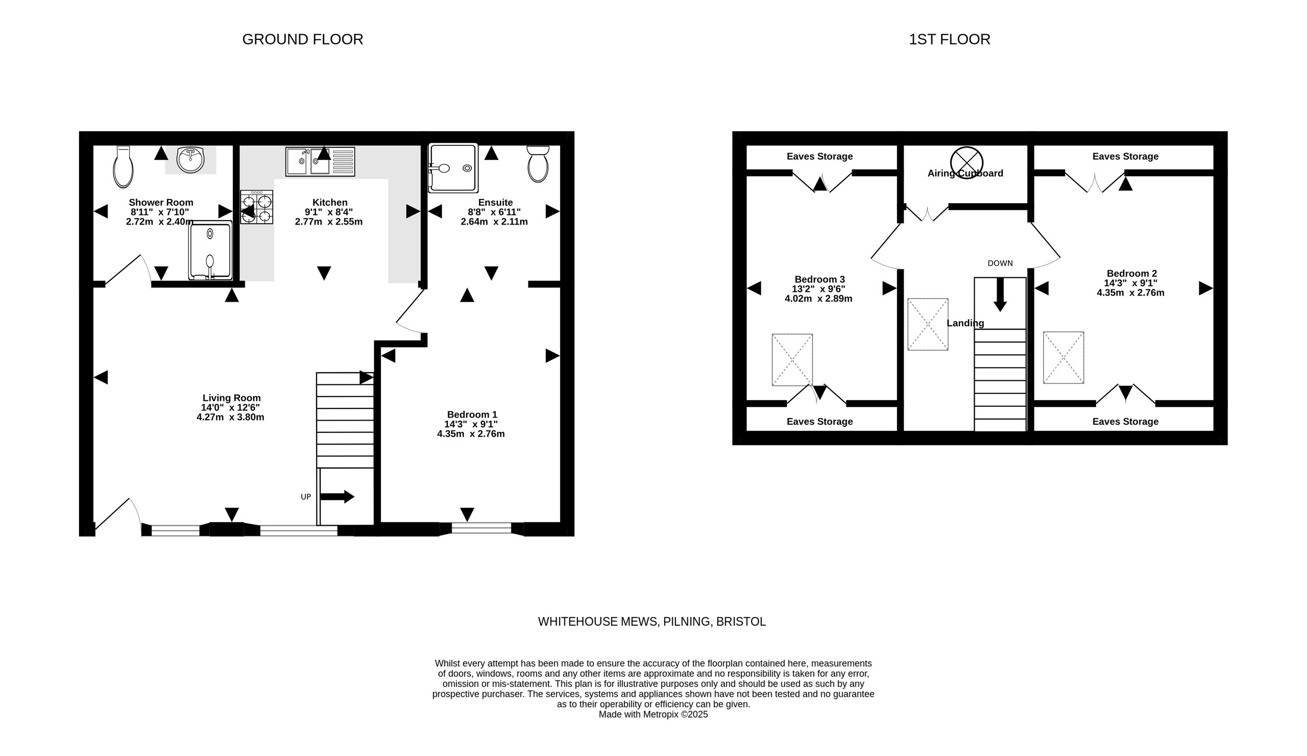 2 Whitehouse Mews Cottages, Bristol floorplan