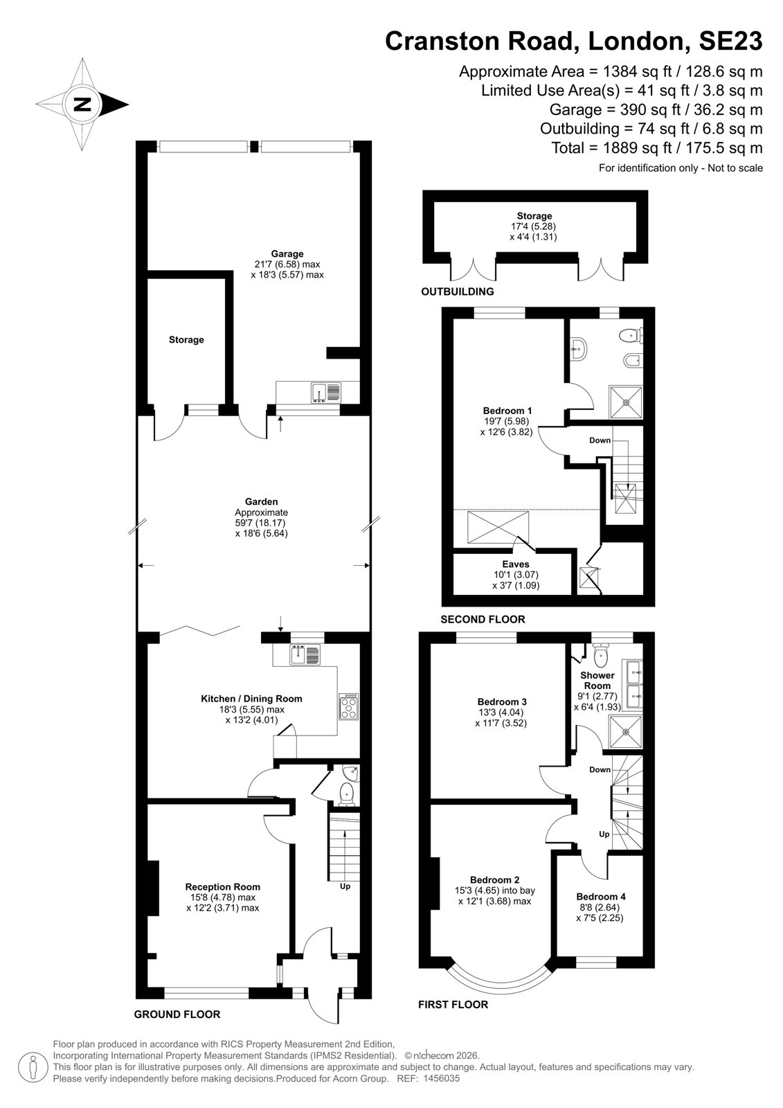 96, Cranston Road, London floorplan