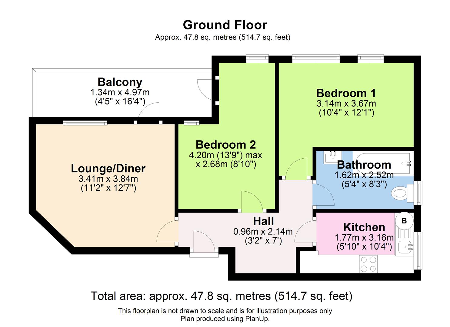 Flat 5, 21, Kettlehouse Road, West Midlands floorplan