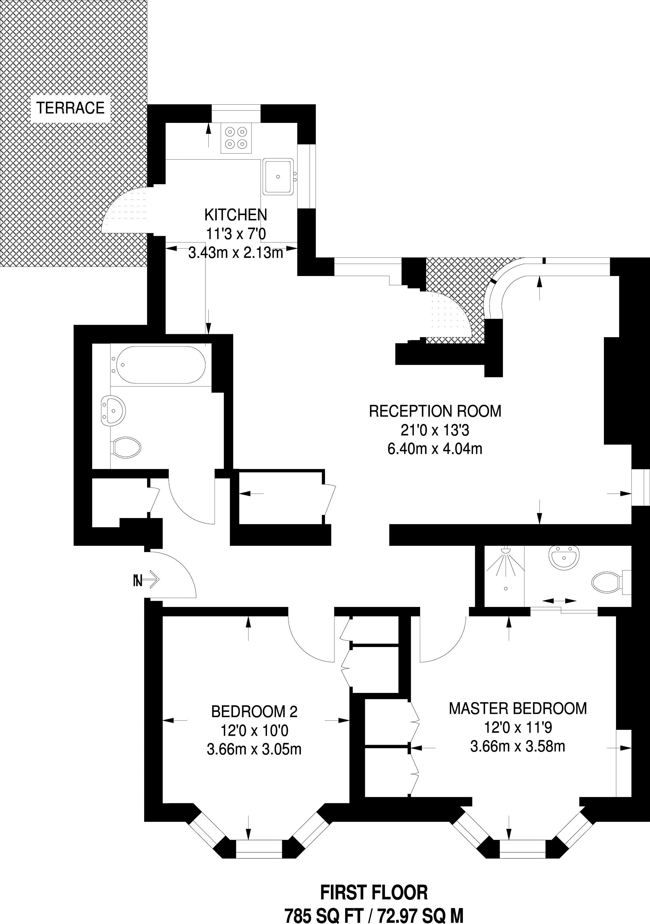 2 Bedrooms Flat to rent in Kew Bridge Court, Chiswick W4