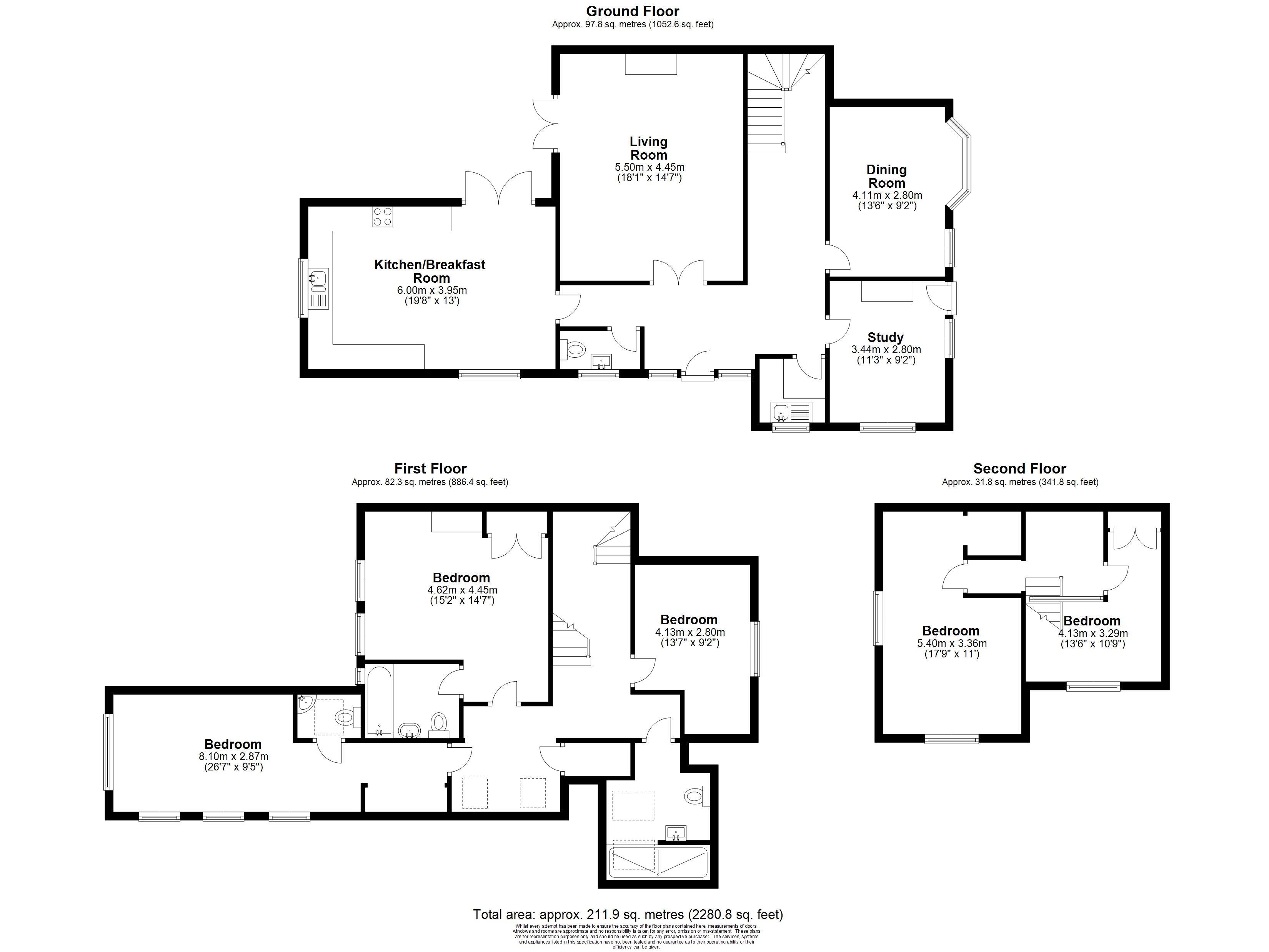 Carradale, Elmstead Road, West Byfleet floorplan