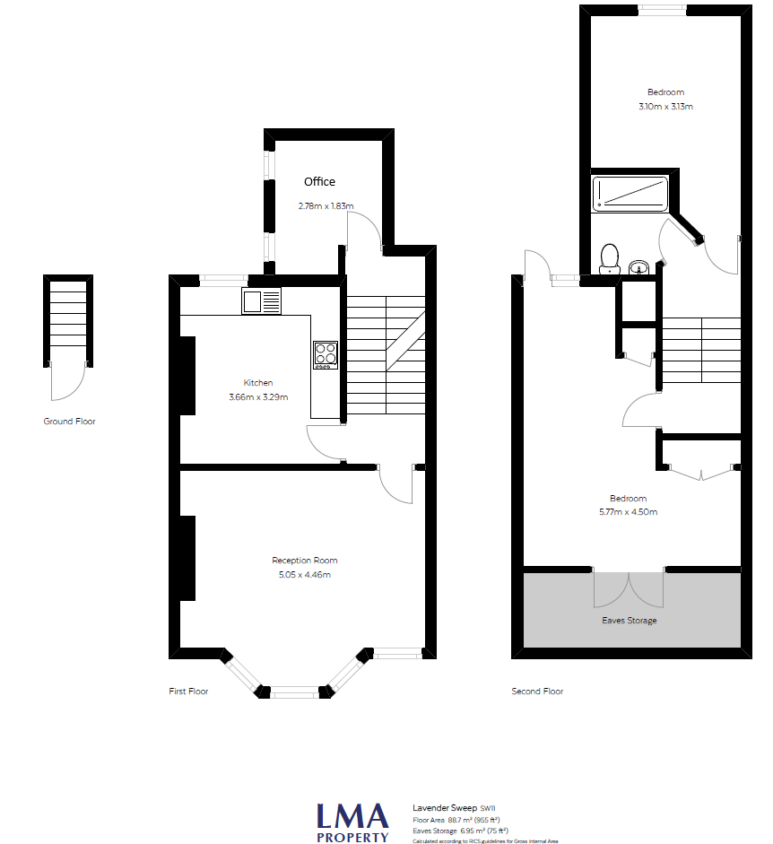 69b, Lavender Sweep, London floorplan