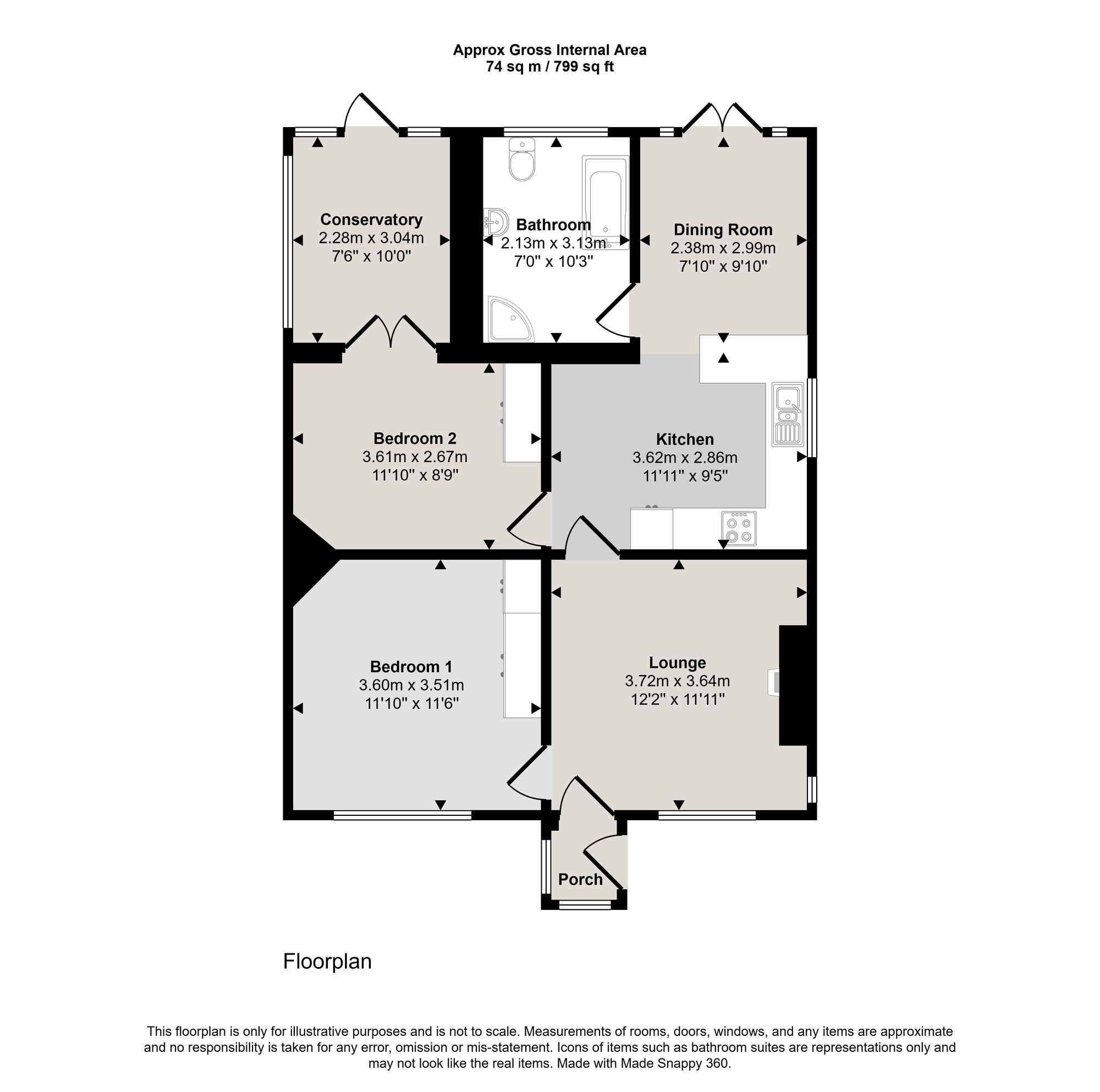 36 Allotment Road, Manchester floorplan