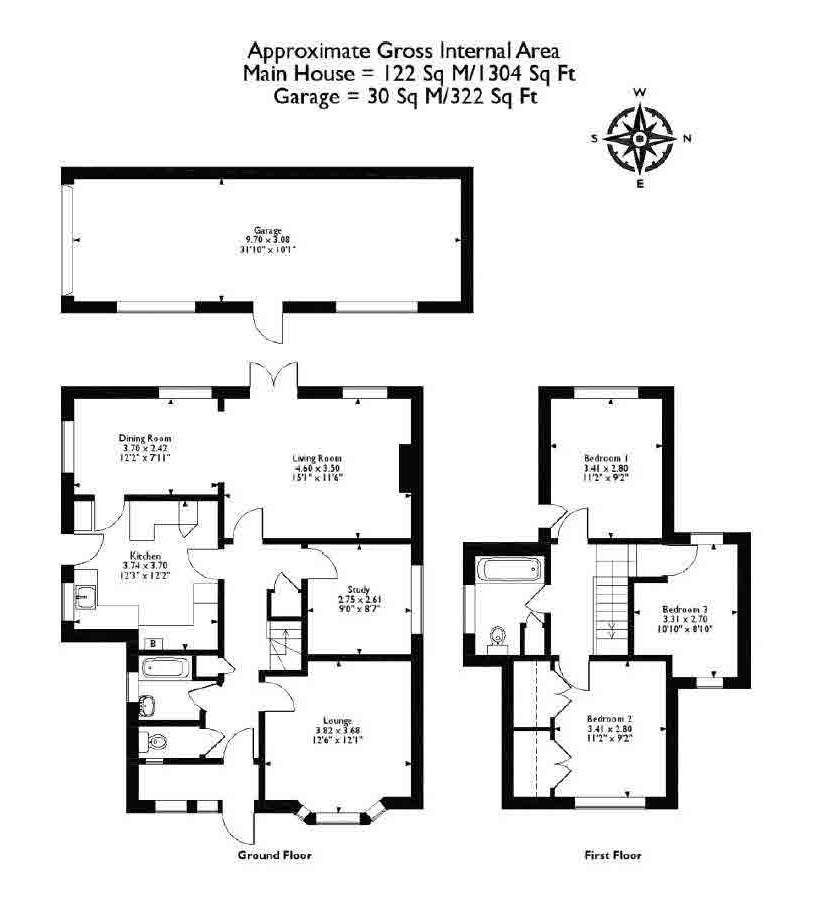 67, Slade Road, Chertsey floorplan
