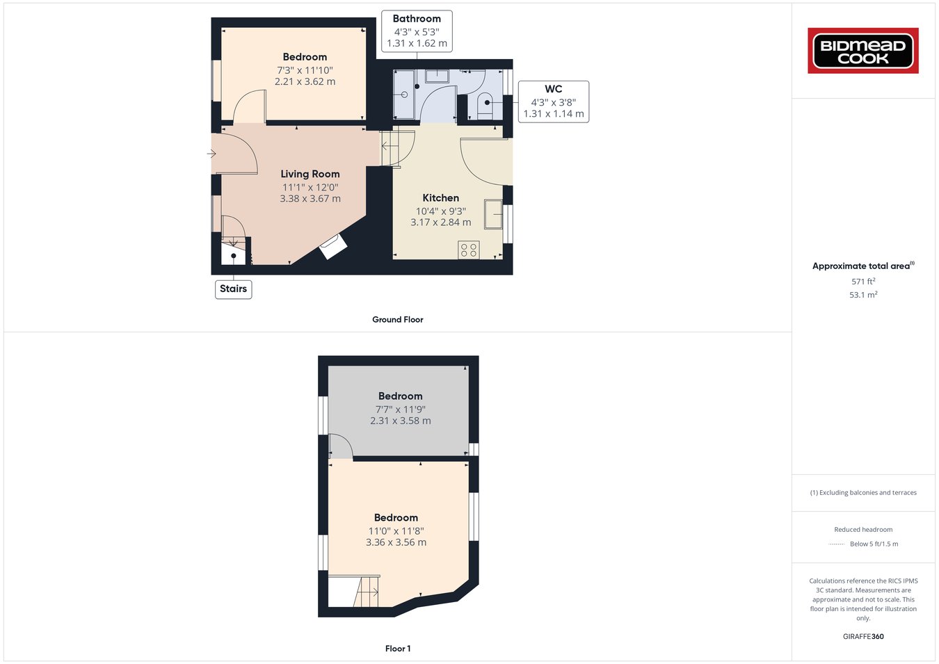 3 Park Farm Cottages, High Street, Ruardean floorplan