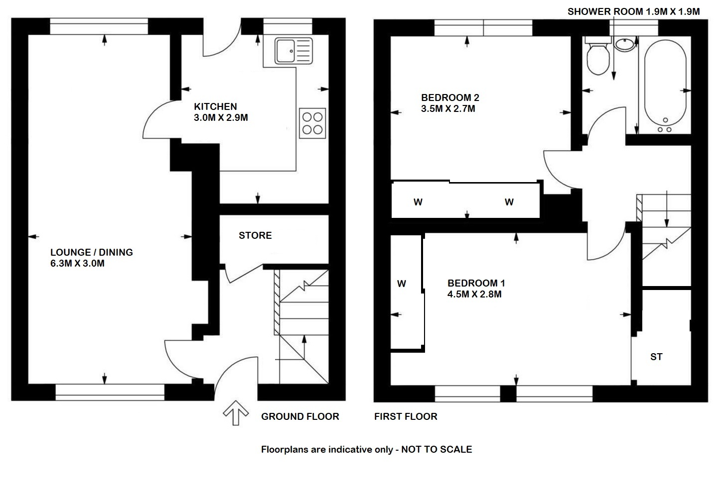 128 Caledonian Avenue, Bellshill floorplan