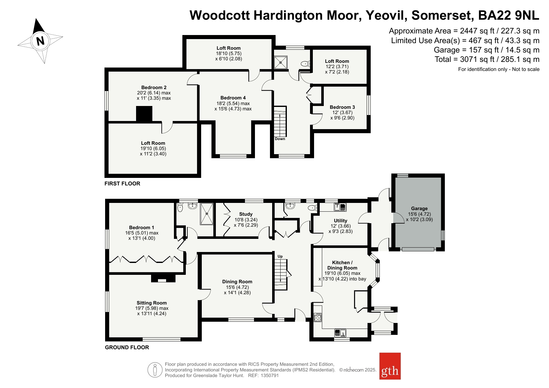 Woodcott,, Hardington Moor, Somerset floorplan