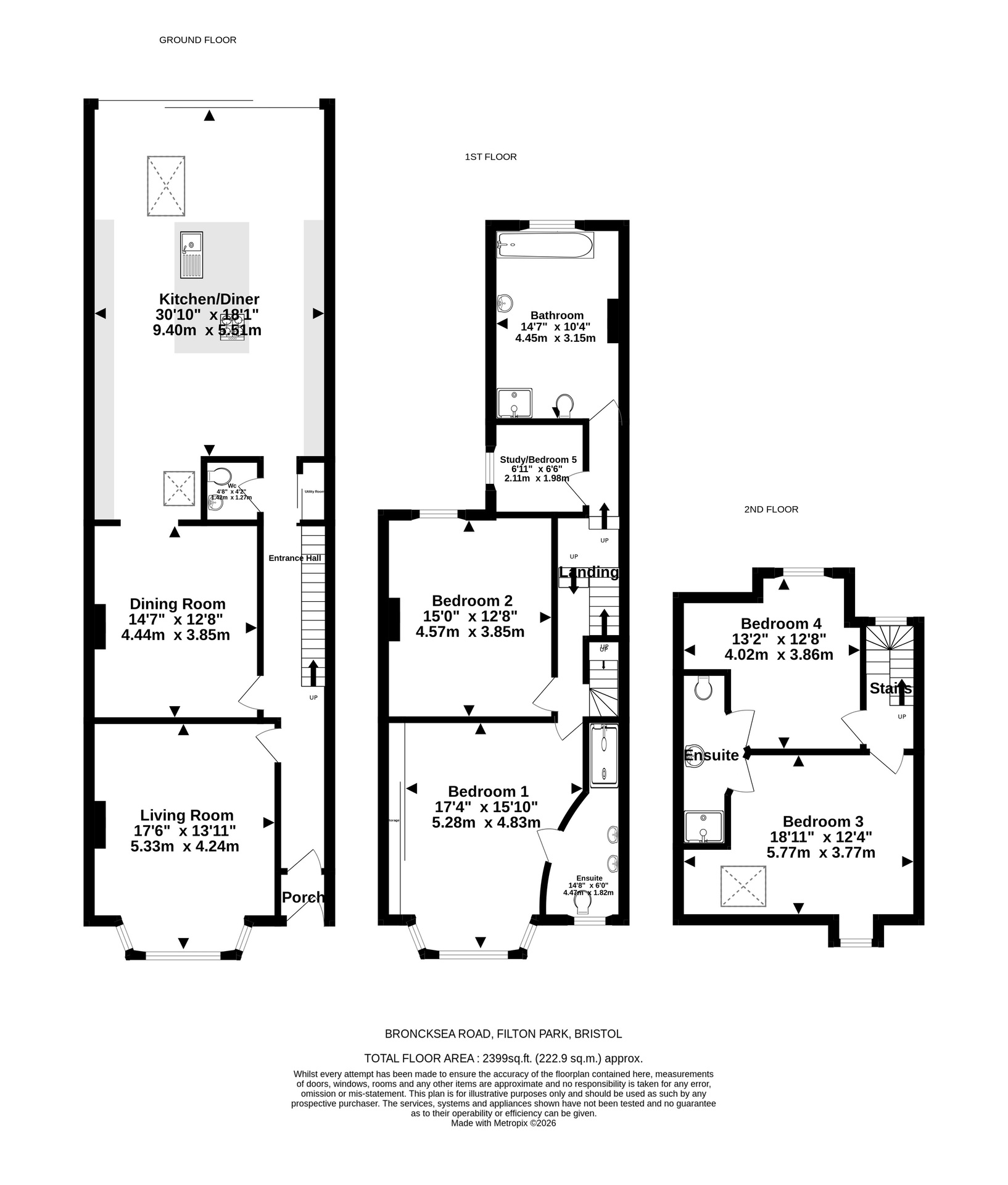 6 Broncksea Road, Bristol floorplan