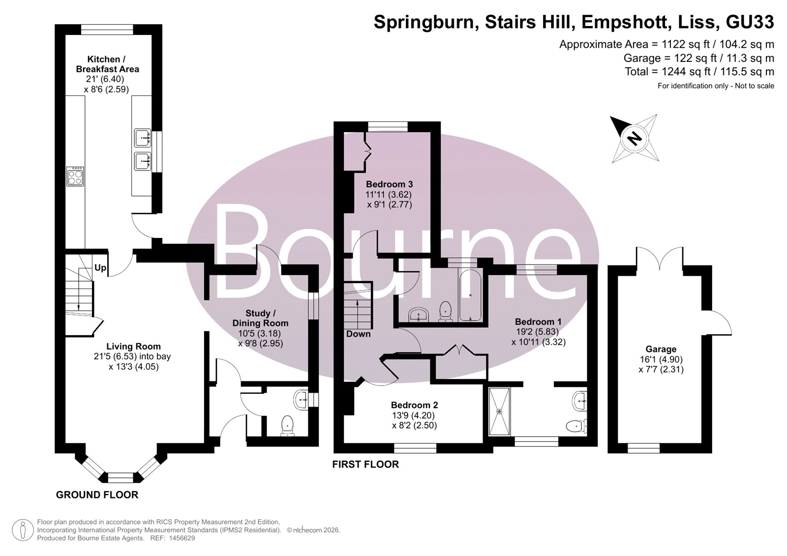 Springburn, 8, Stairs Hill, Liss floorplan