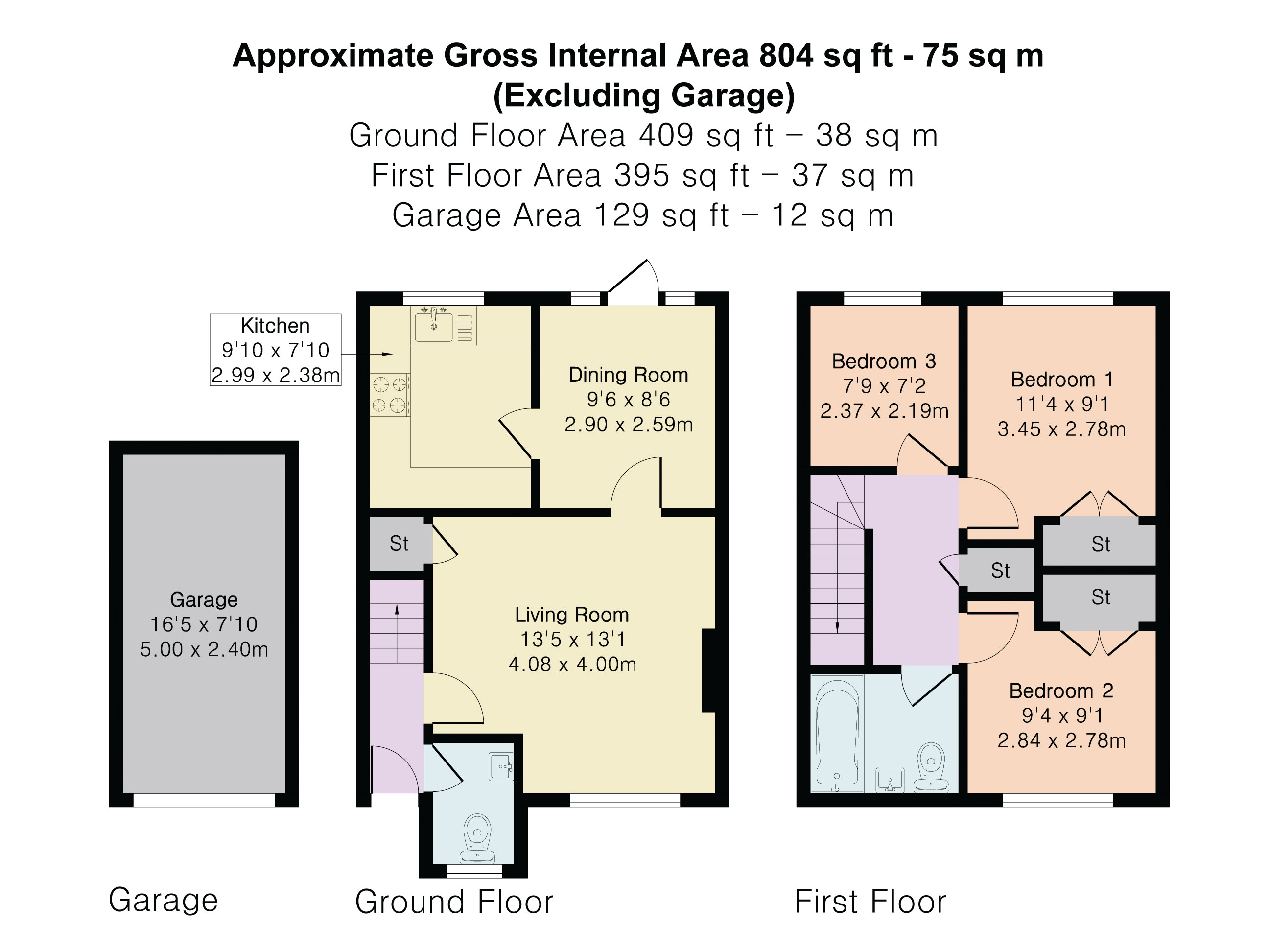 8, Nell Gwynn Close, Radlett floorplan