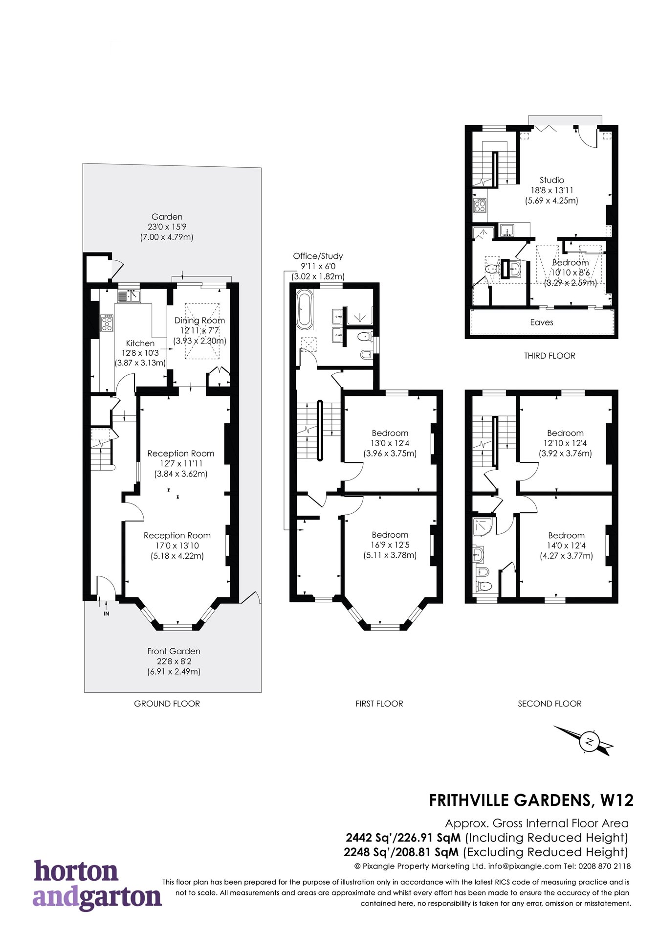 Frithville Gardens, Shepherd's Bush, London, W12 floorplan