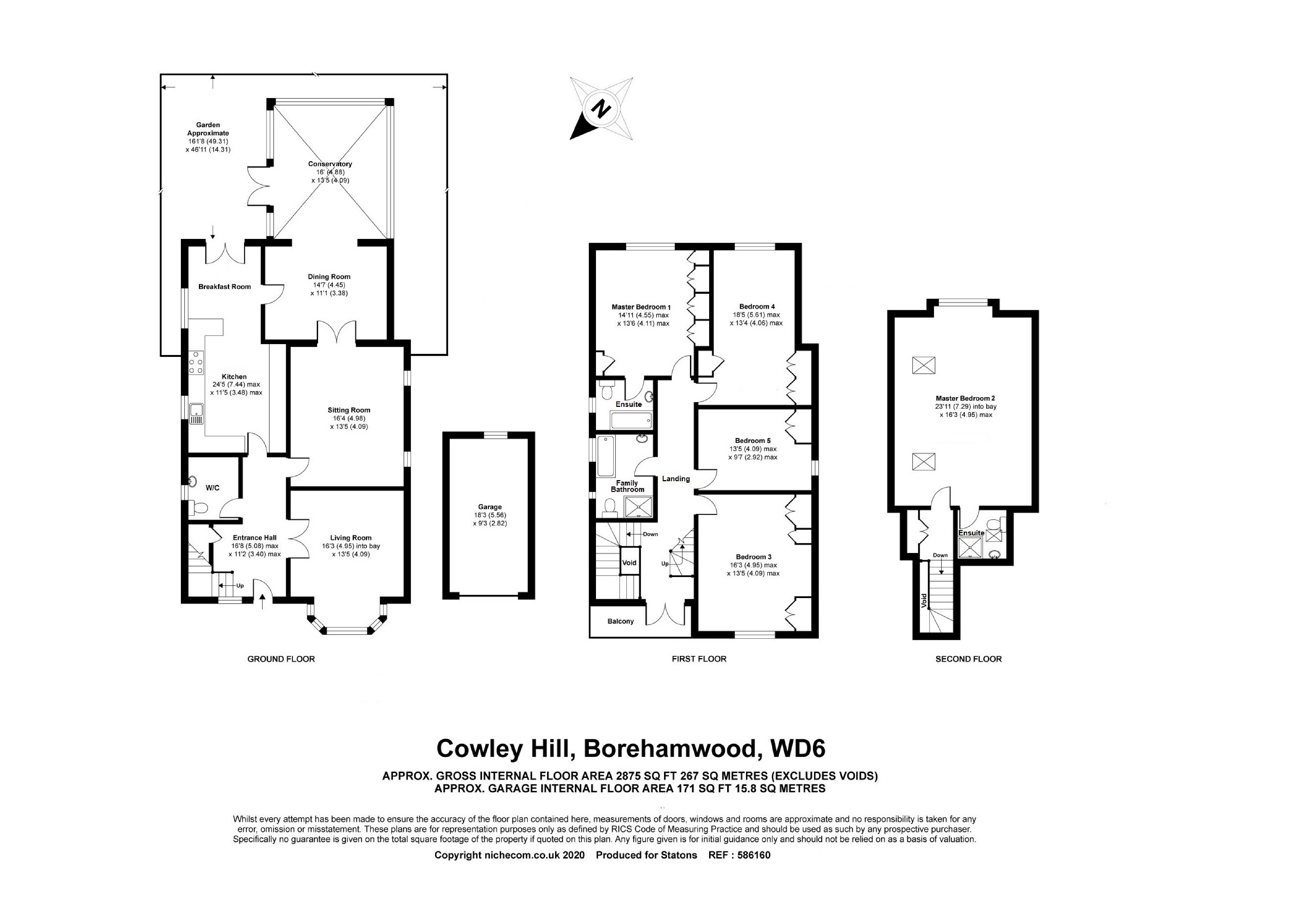 5 bed detached house for sale in Cowley Hill, Borehamwood