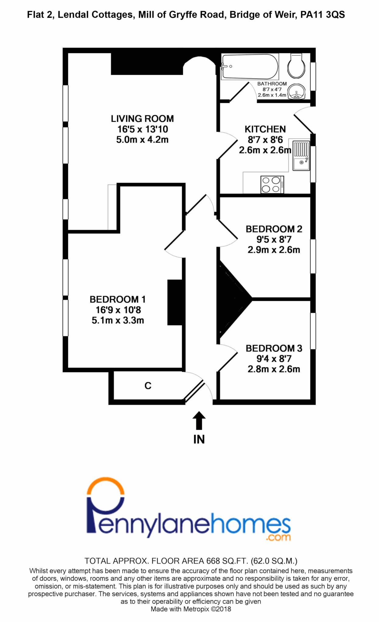 3 Bedrooms Flat for sale in Mill Of Gryffe Road, Bridge Of Weir PA11