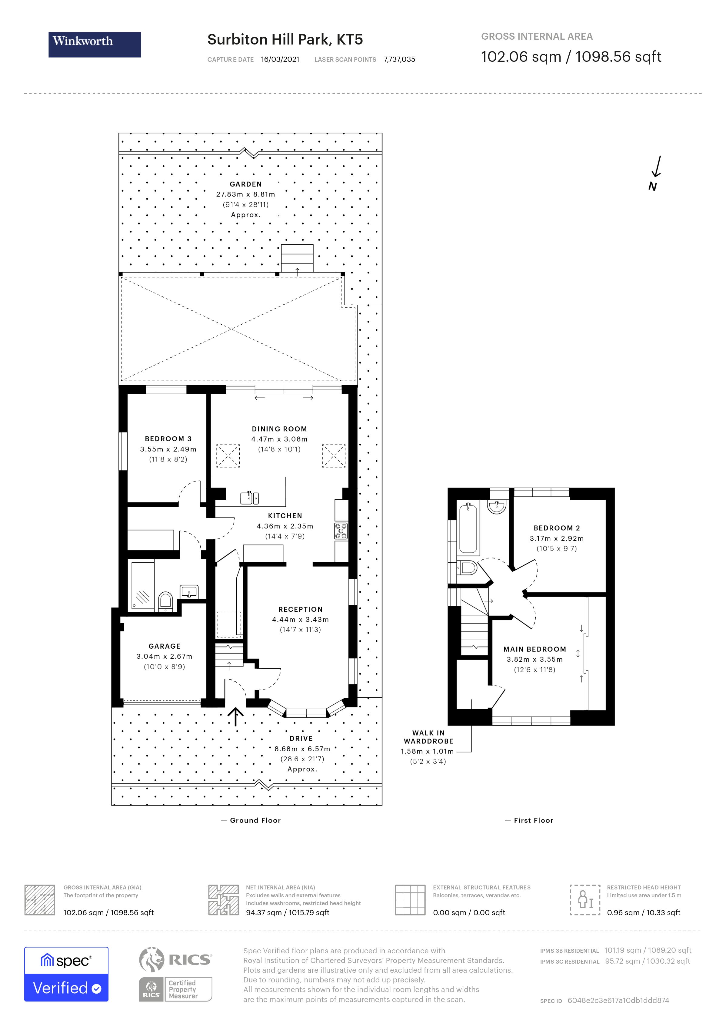 84, Surbiton Hill Park, Surbiton floorplan