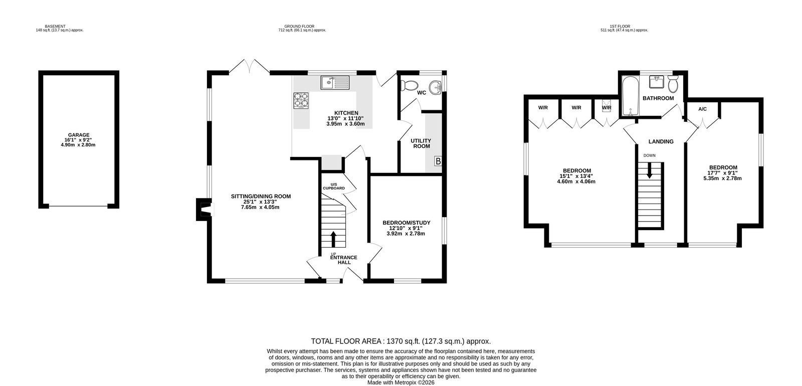 Treetops, Horse Road, Ledbury floorplan
