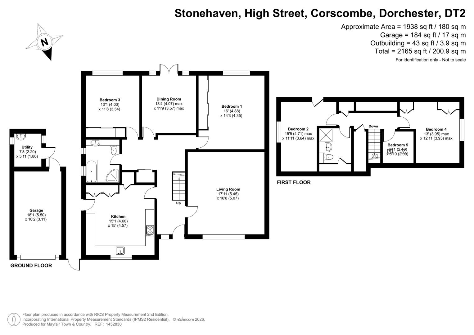 Stonehaven, High Street, Corscombe floorplan