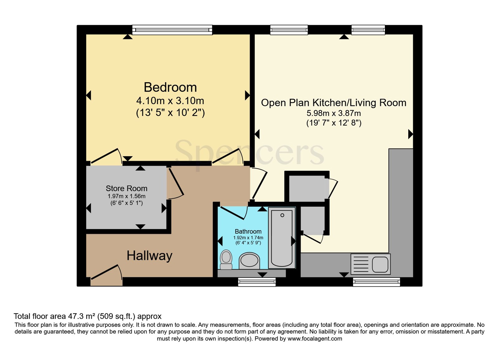 63, School Street, Leicester floorplan