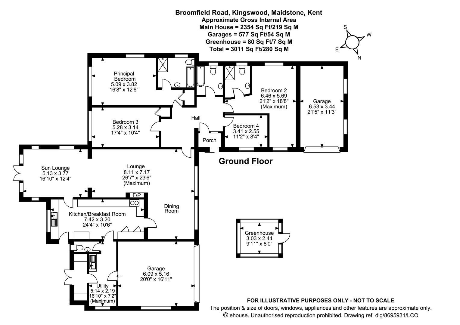 Coverack, Broomfield Road, Maidstone floorplan