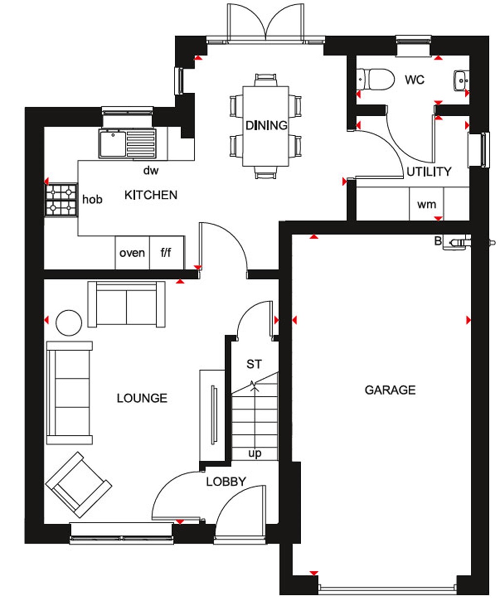 "Bewdley" at Stone Road, Beaconside, Stafford ST16, 3 bedroom detached