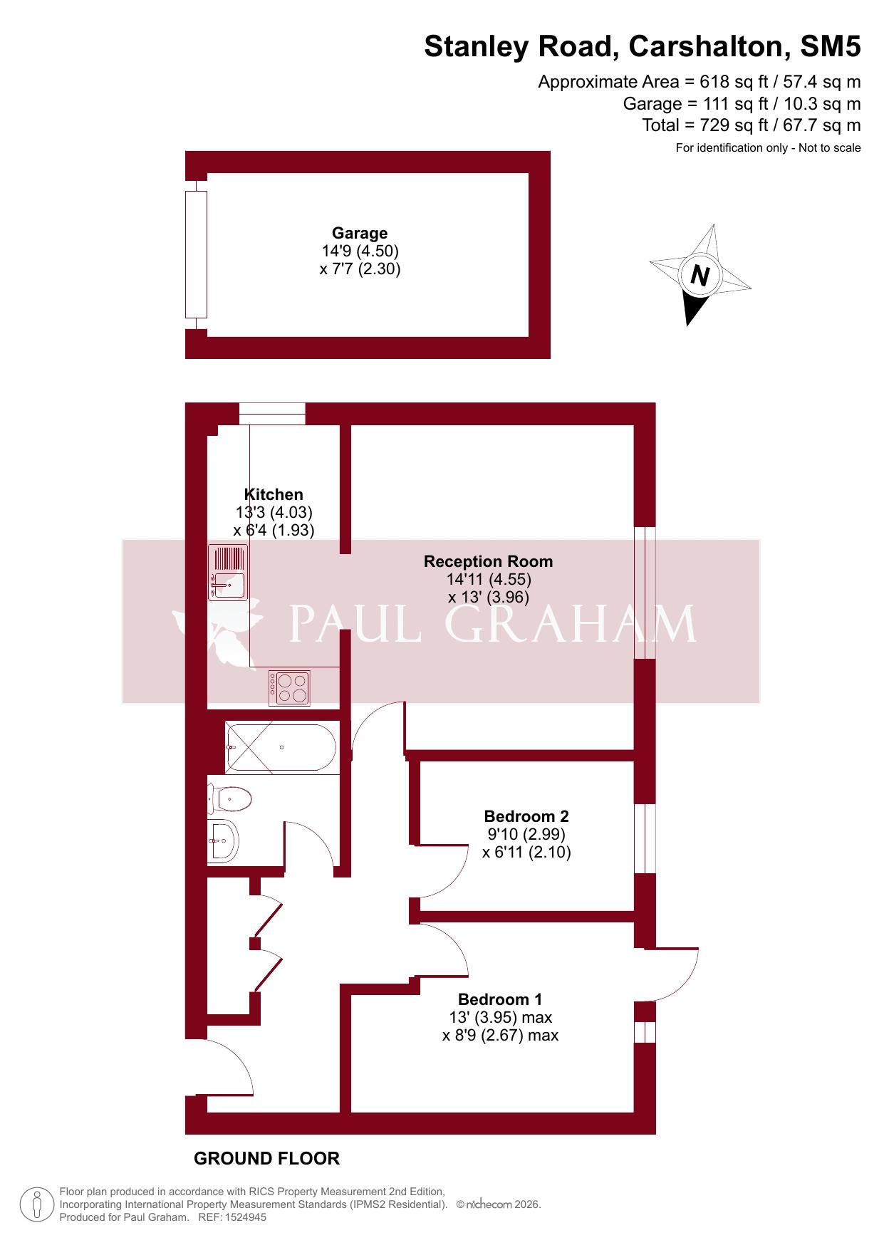 Flat 2, 99, Stanley Road, Carshalton floorplan